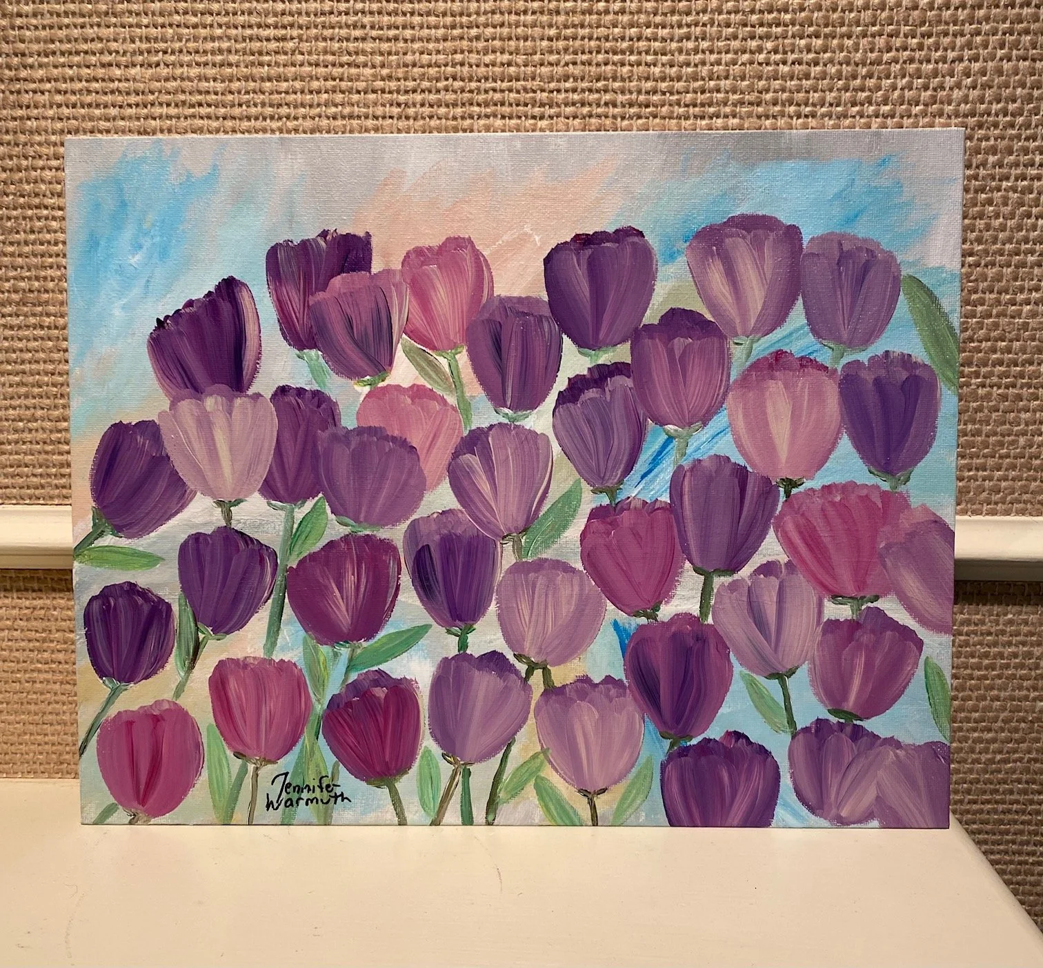 Beautiful, Original Floral Tulip Painting