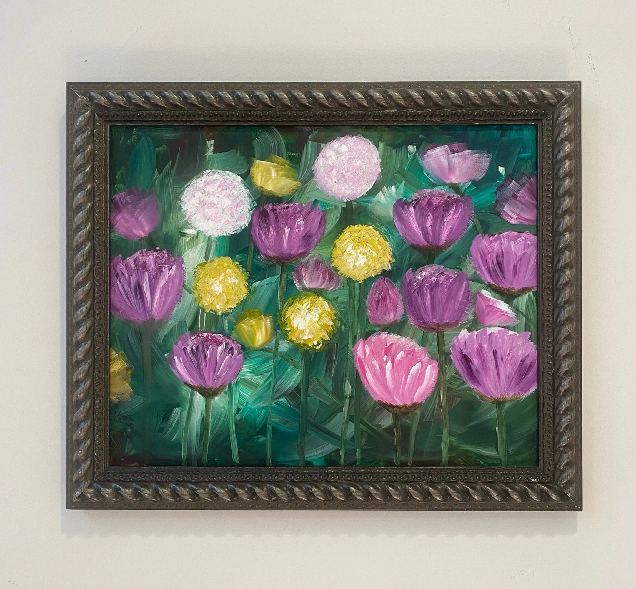 Beautiful, Original Floral Painting, Unframed