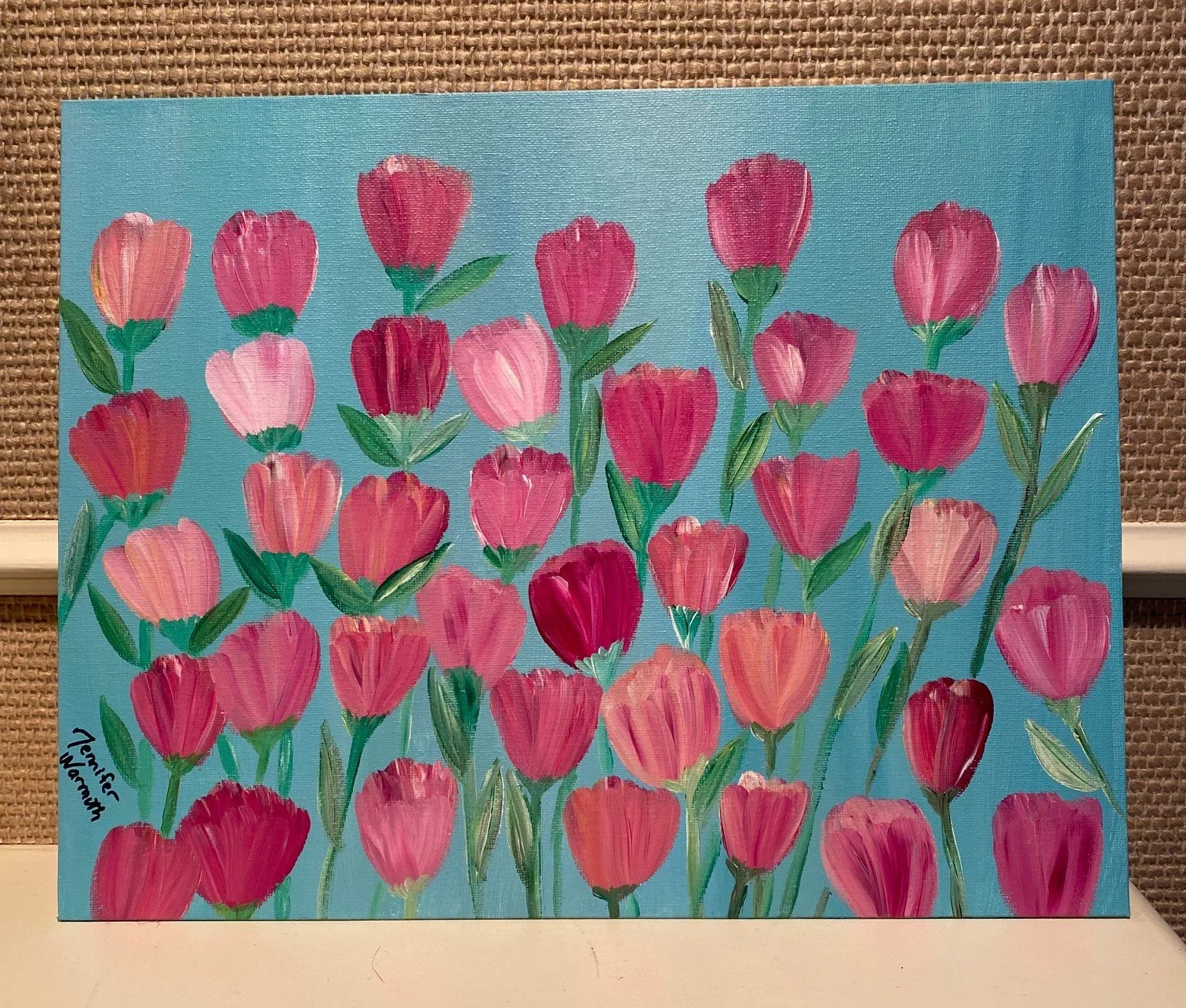 Beautiful, Original Floral Tulip Painting