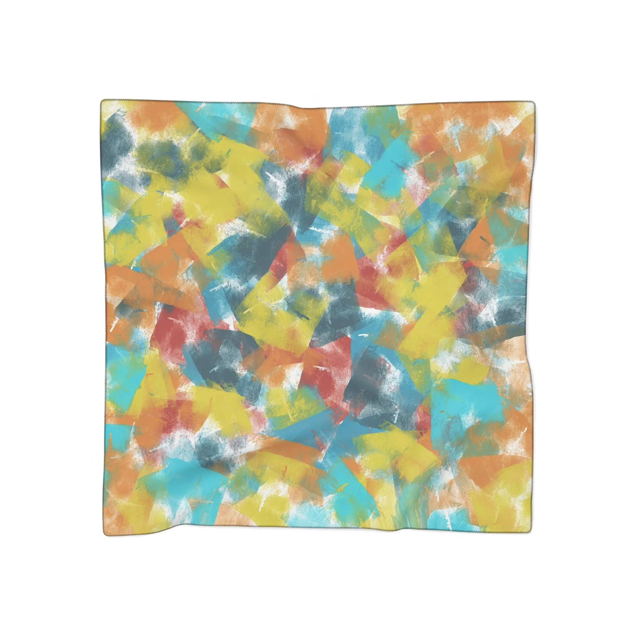 Original Colorful Abstract Art Scarf