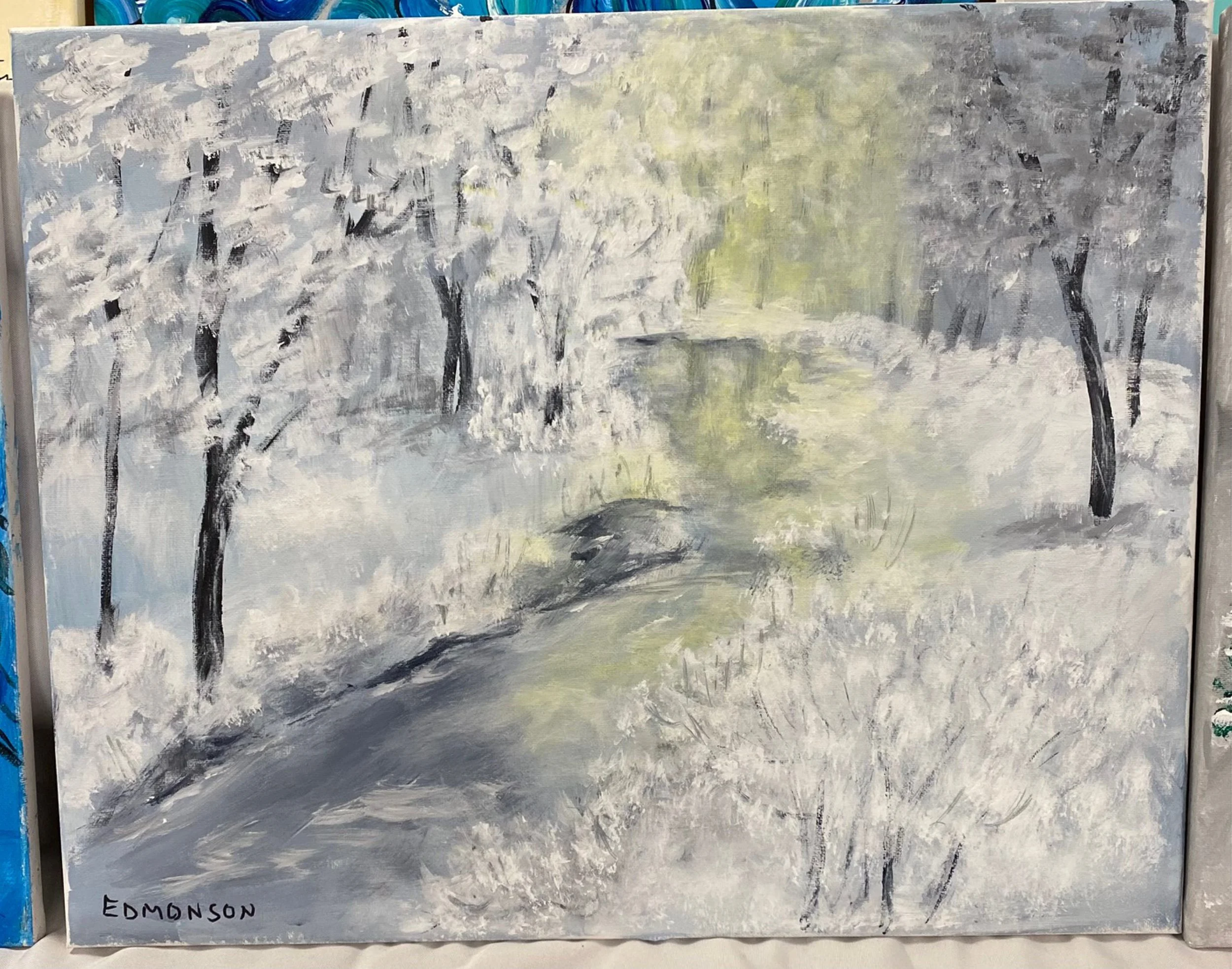 Beautiful Original Winter Landscape Painting