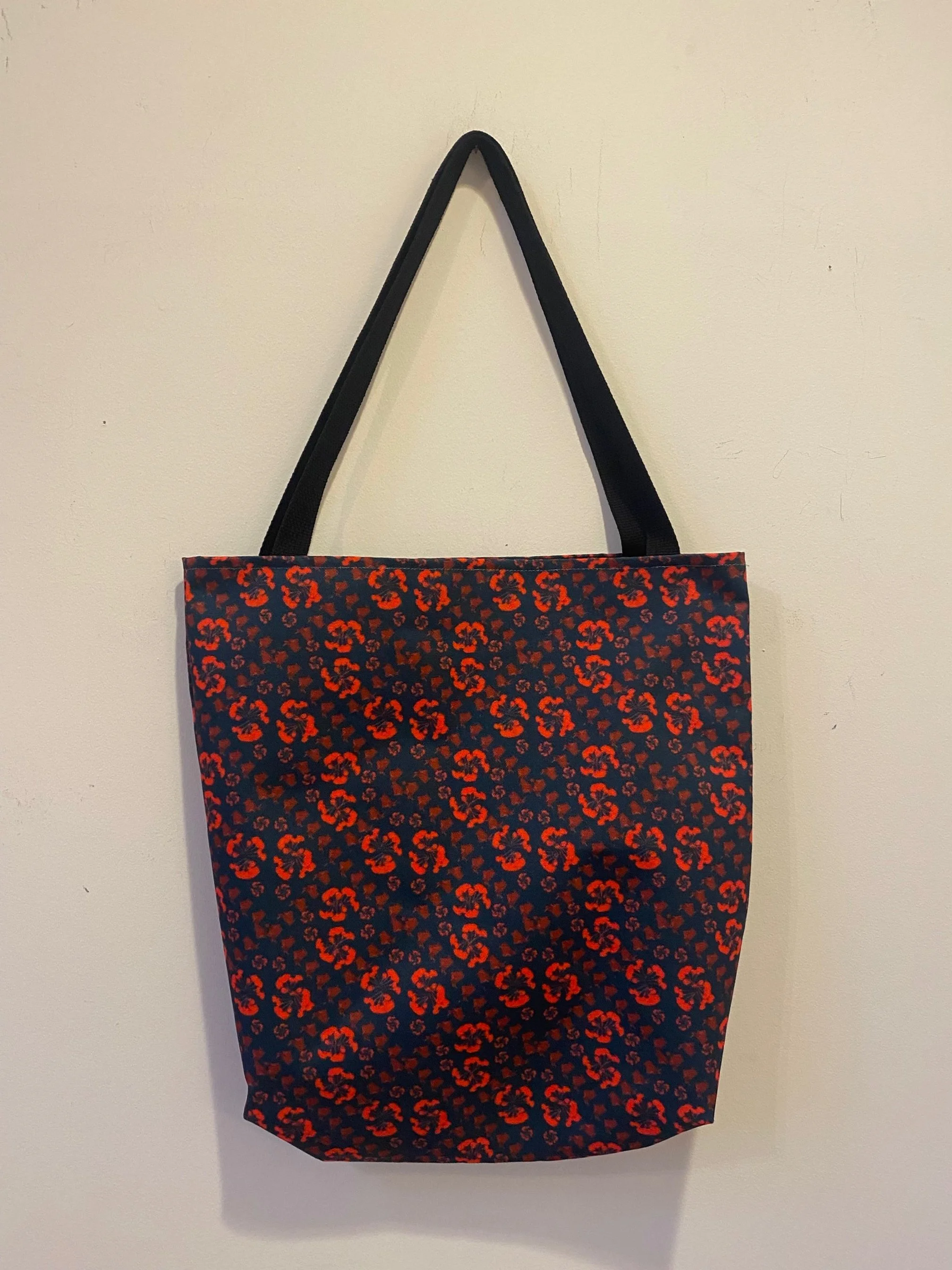 Beautiful Original Art Industrial Rose Design Extra Large 18x18 Tote Bag