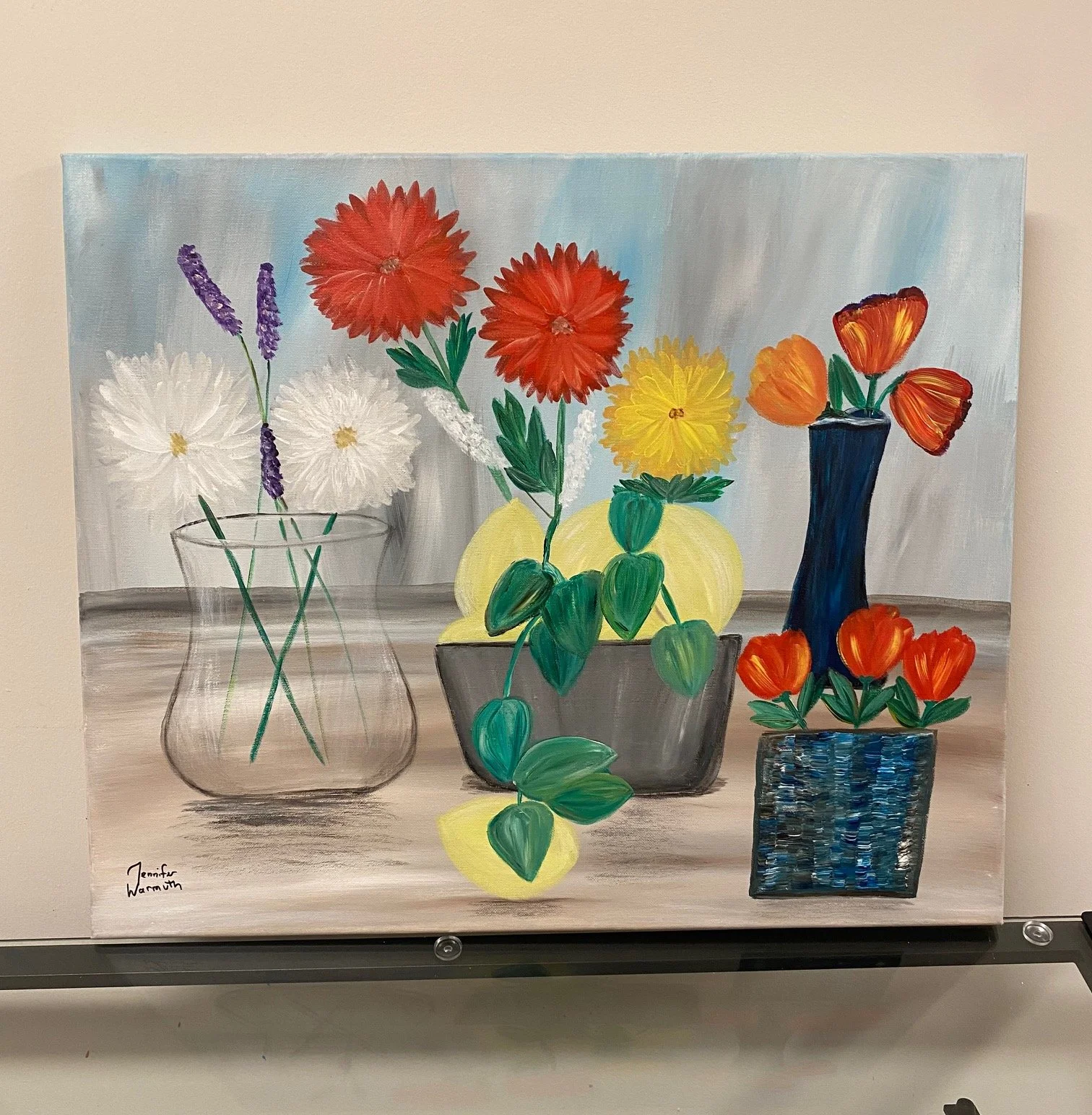 Beautiful, Original Large Still Life Painting, Very Unique