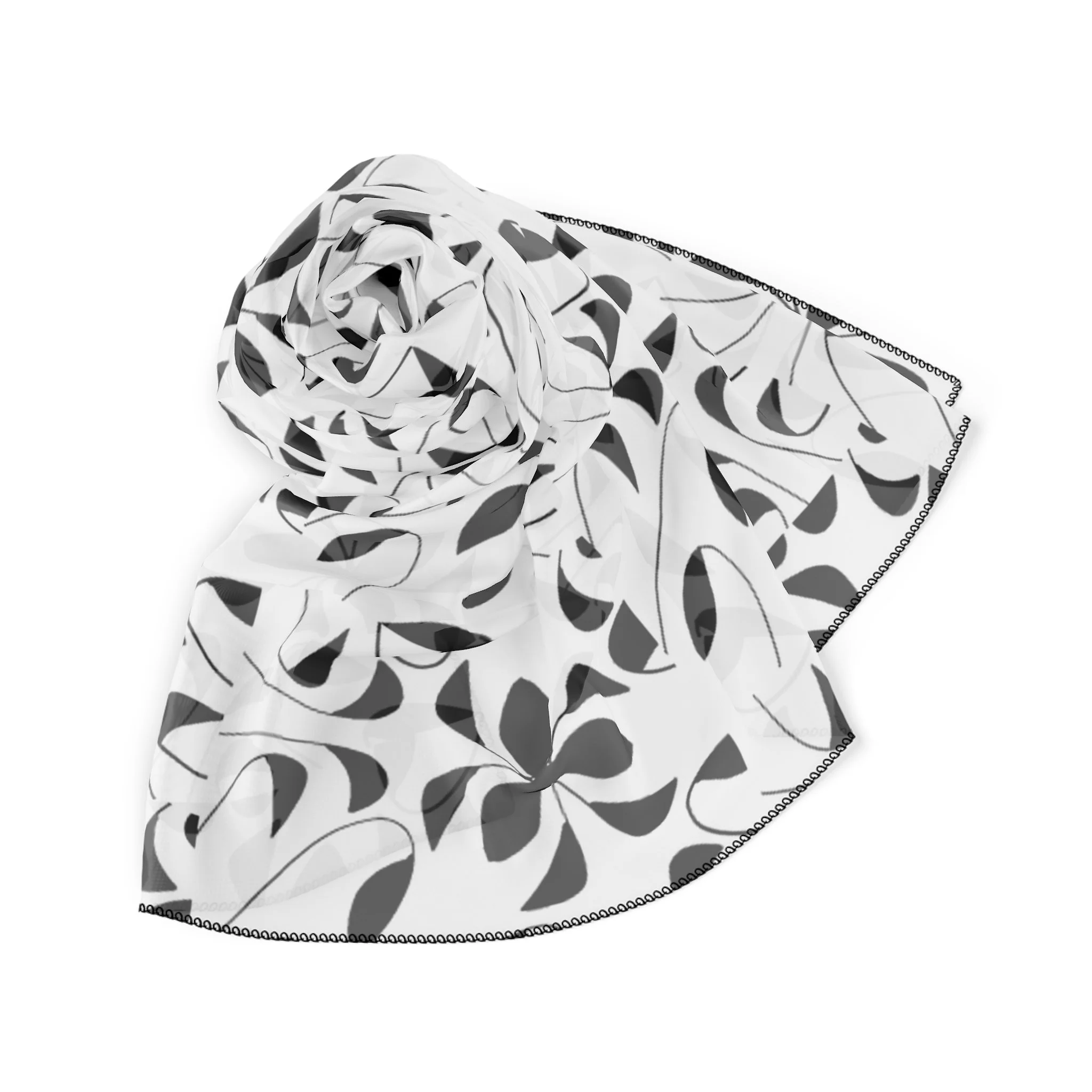 Dark Floral Pattern on White Scarf Folded.jpg