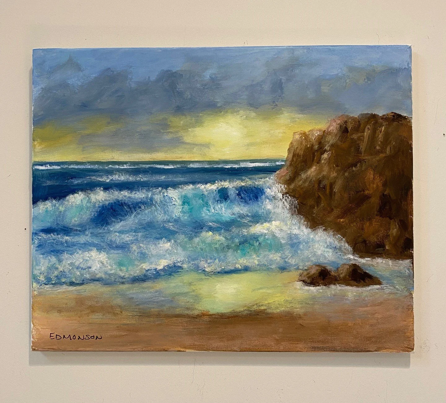 Beautiful Original Seascape Painting by Sandra Edmonson