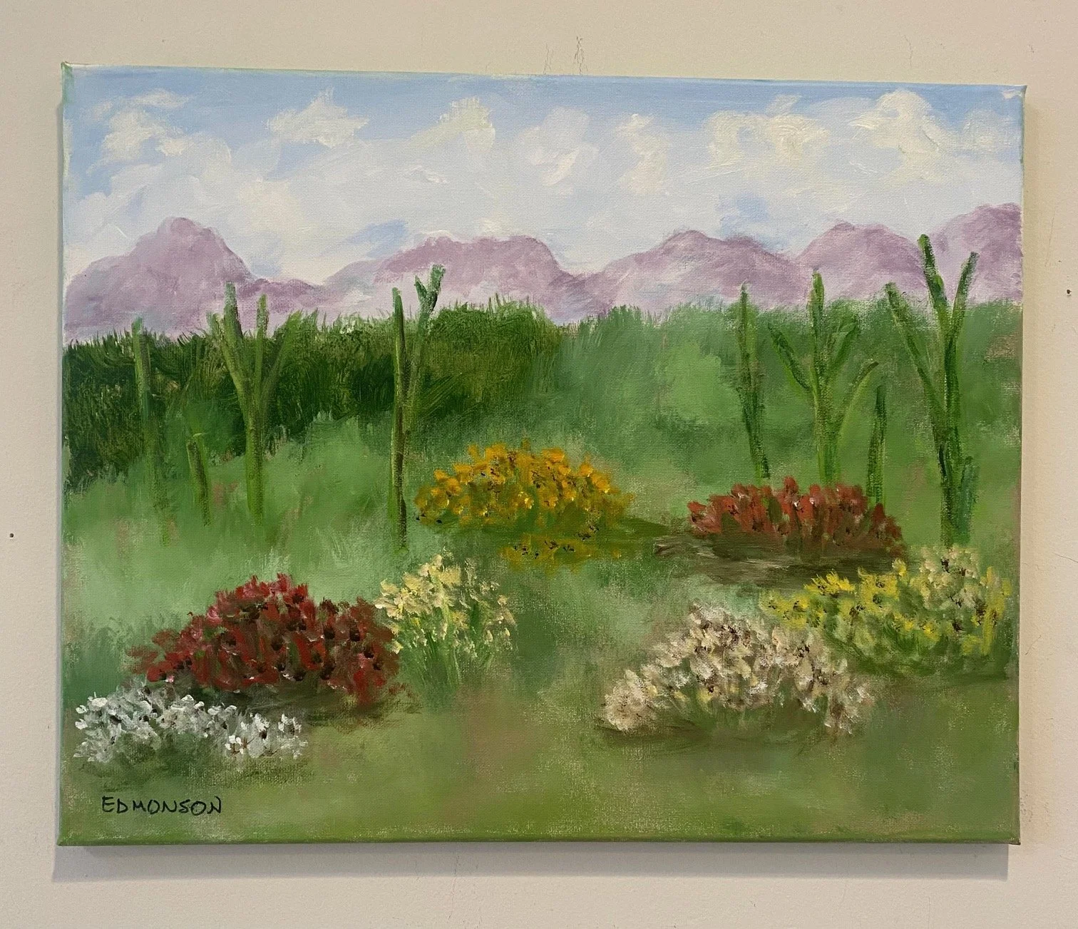 Beautiful Southwest Landscape Painting by Sandra Edmonson