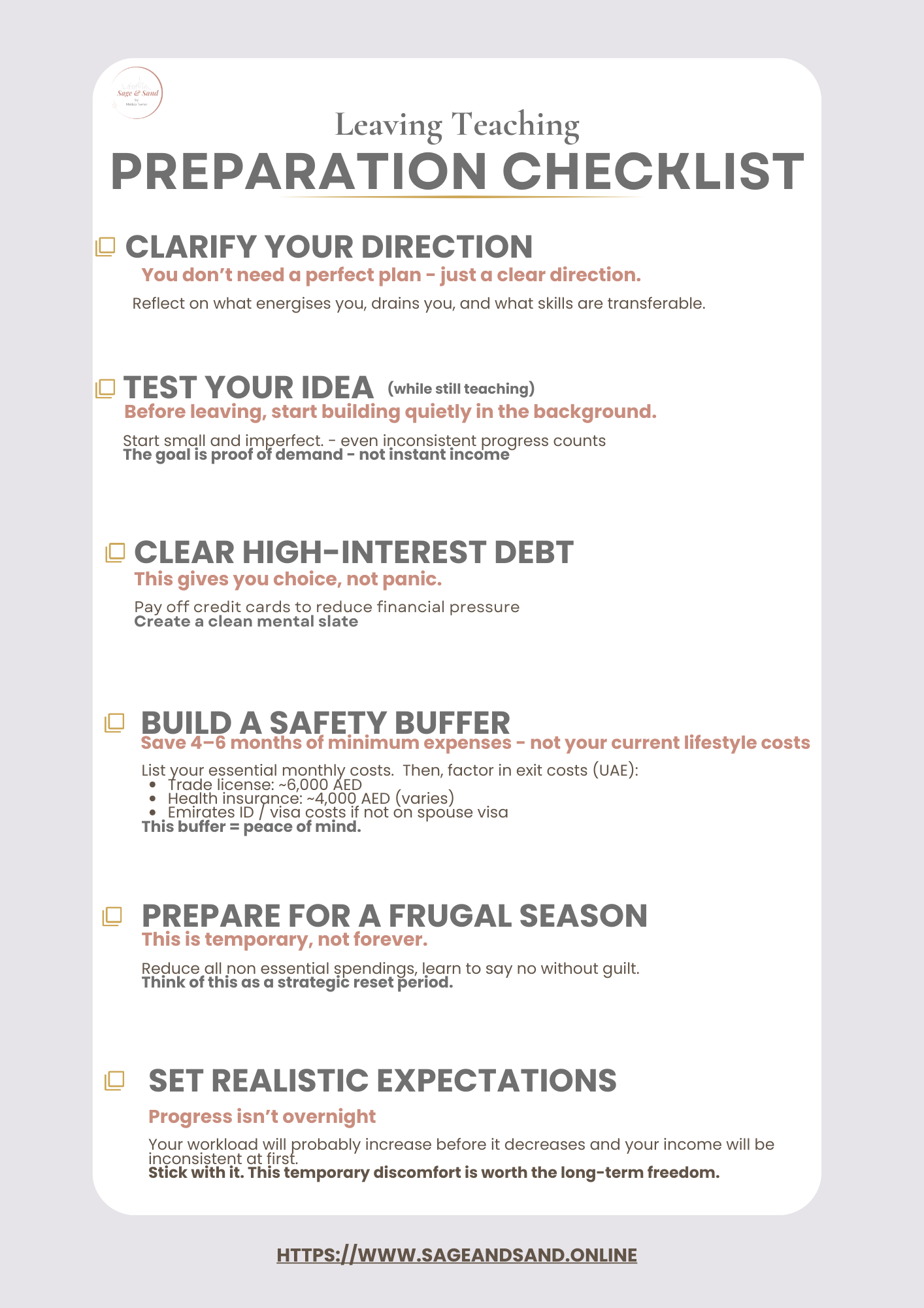 Leaving Teaching Checklist | A Calm, Practical Guide for Teachers Planning Their Next Step