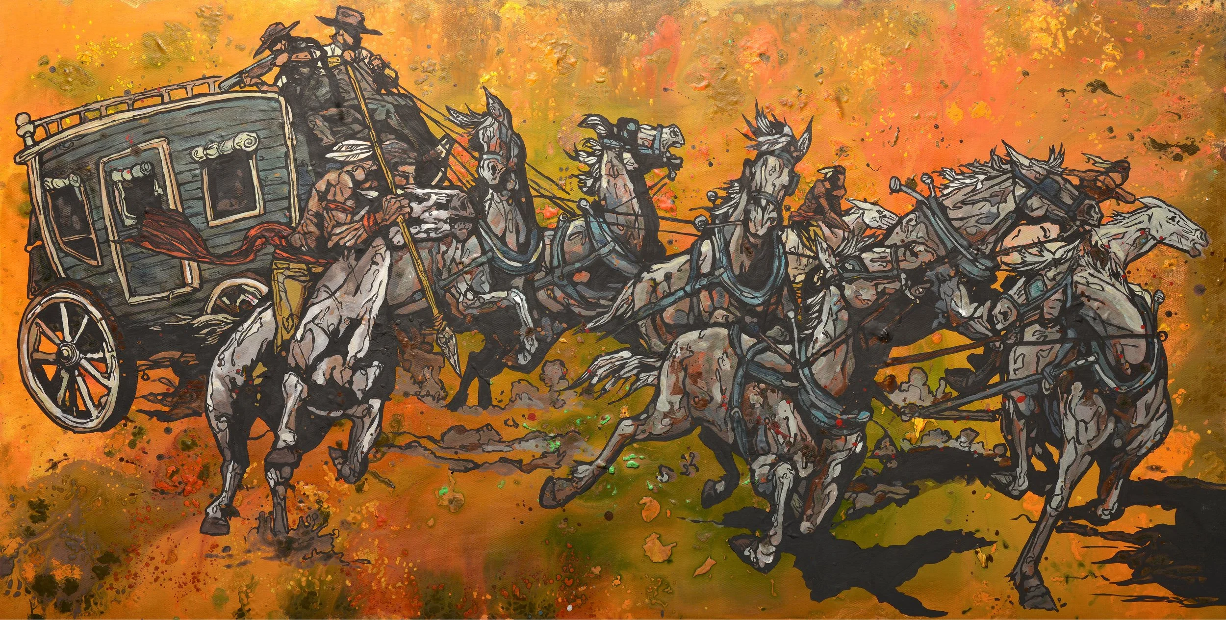 Stage Run (Paper Print)