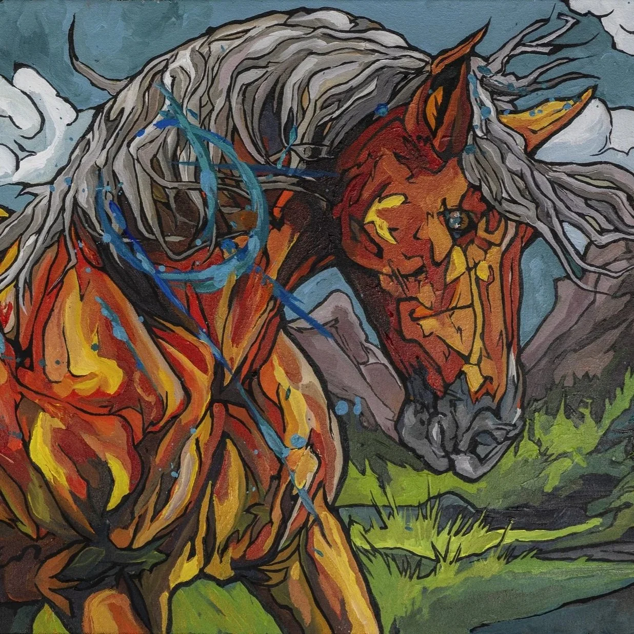 Equine Study (Canvas Print)