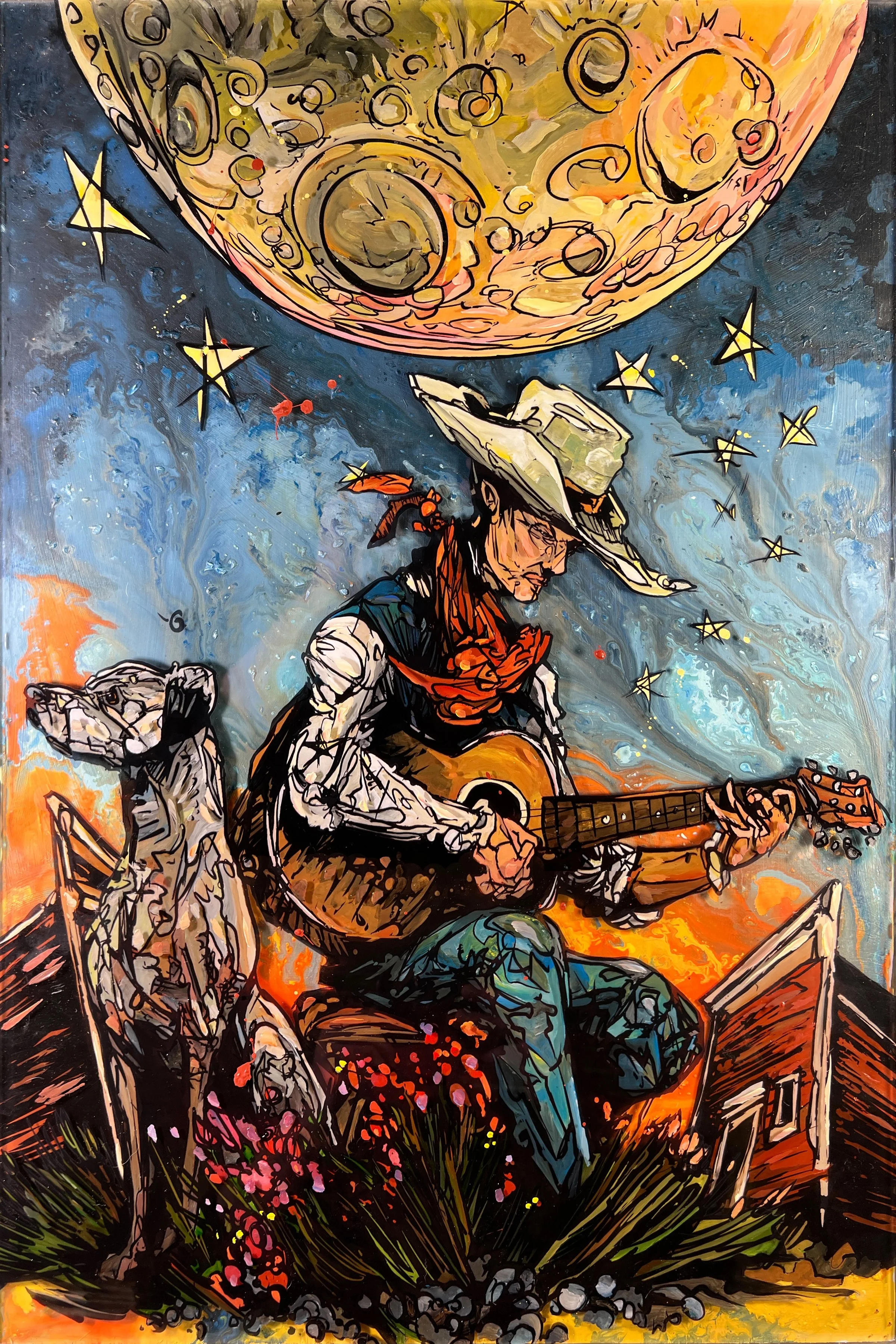 Moondog 2 (Paper Print)