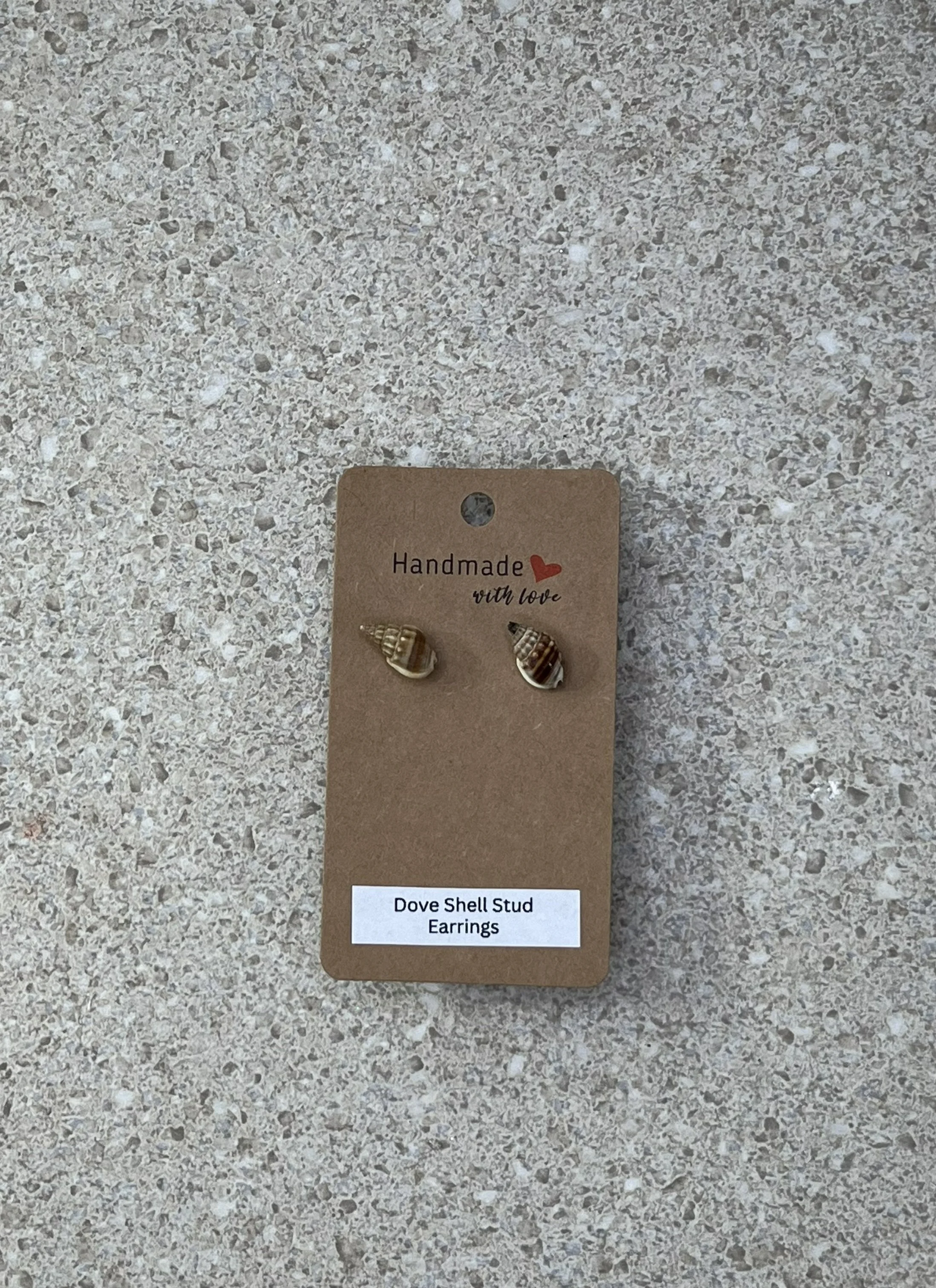 Dove Shell Stud Earrings
