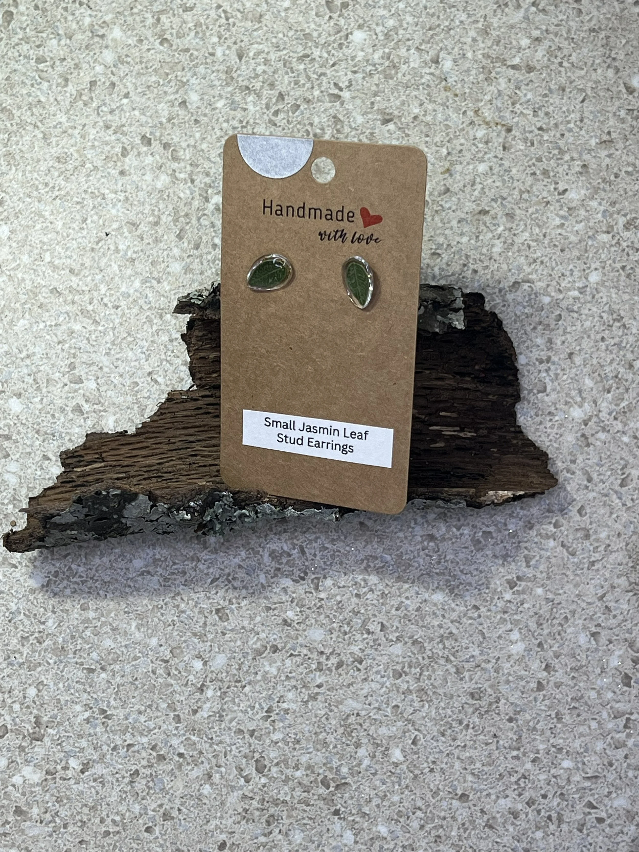 Small Jasmin Leaf Stud Earrings
