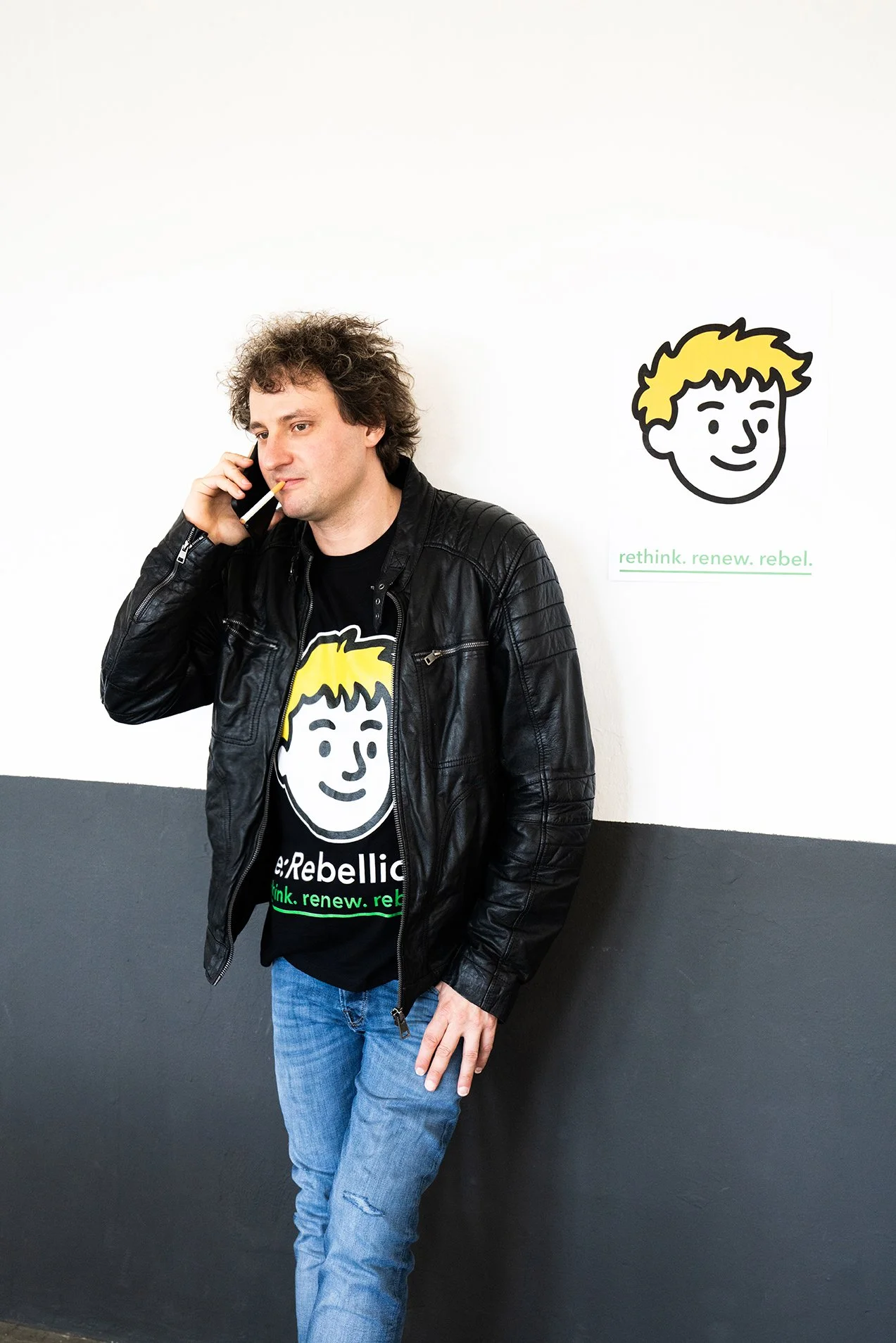 Michael calmly finalizes a deal with private clients