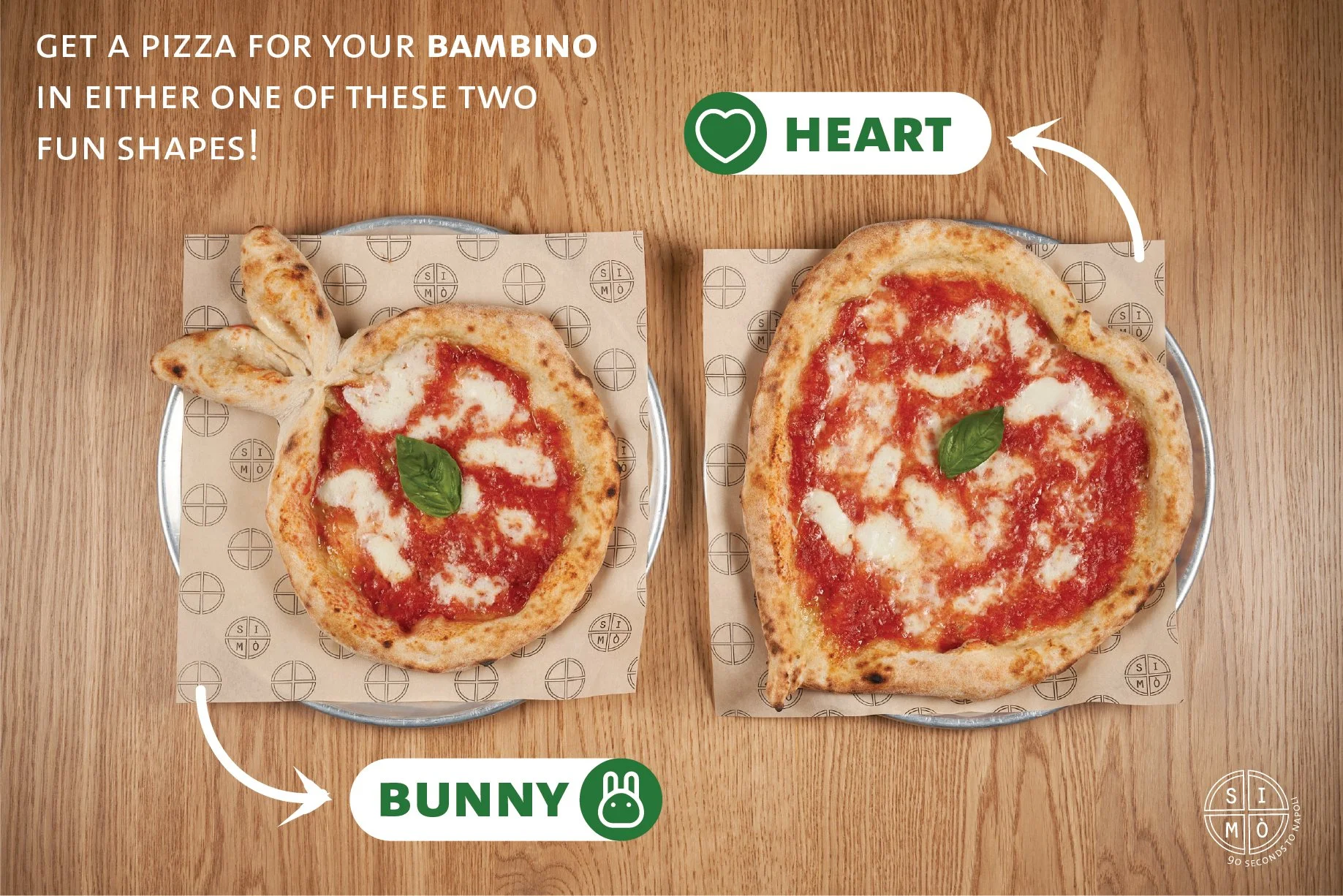 'Bambino' Pizza newsletter header graphic
