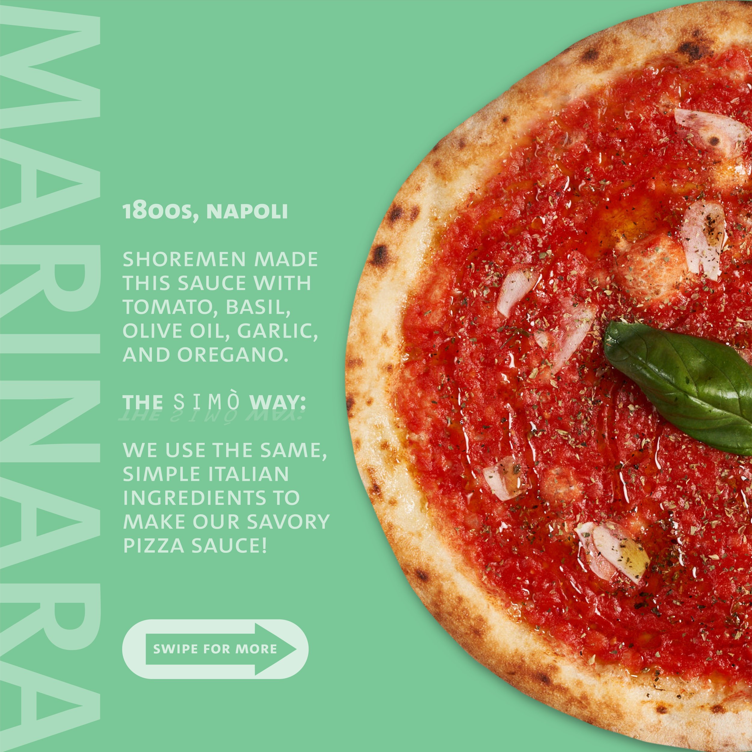 The cover of an Instagram carousel post in honor of 'World Pasta Day', celebrating pasta sauces that double as pizza sauces