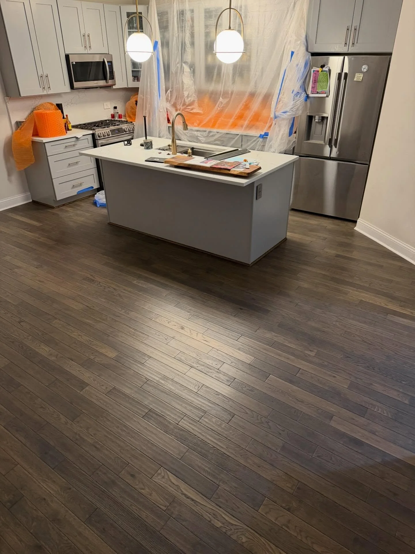 HW nail down over double subfloor on concrete