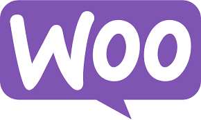 Woo logo in purple speech bubble