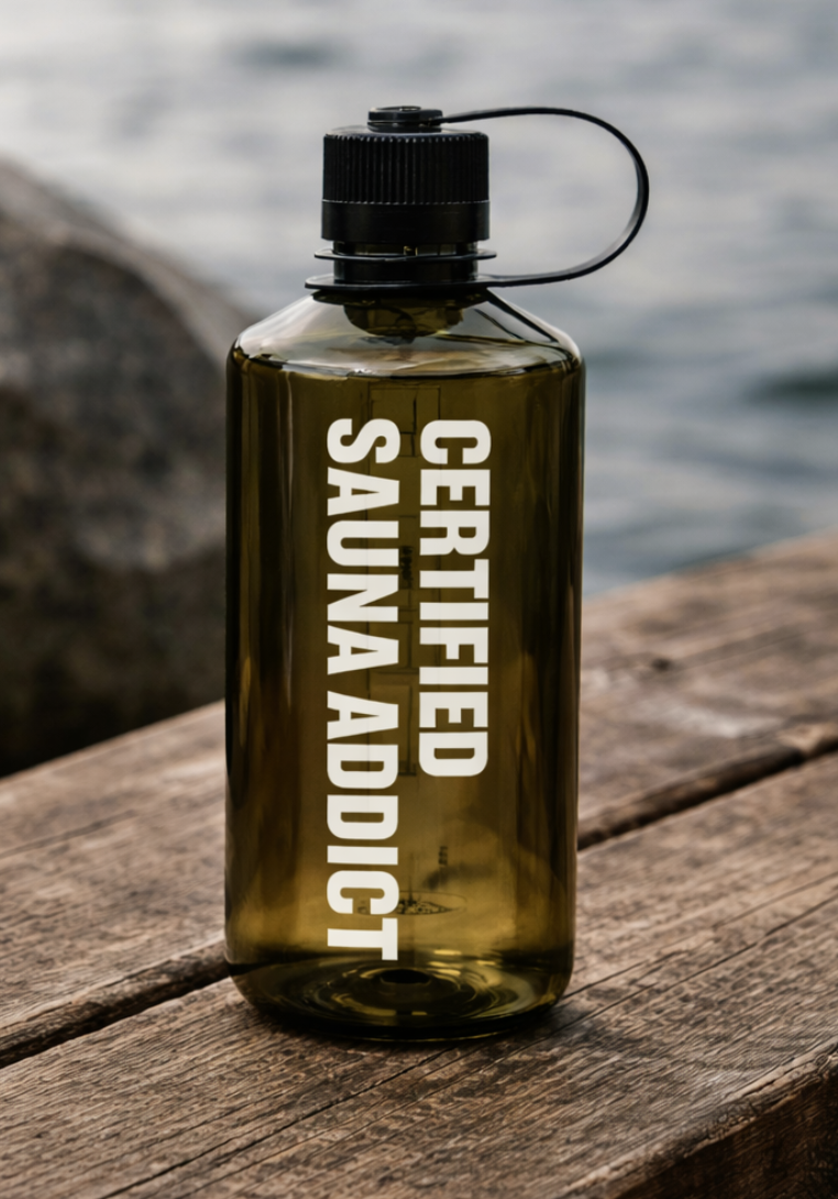 Certified Sauna Addict Bottle