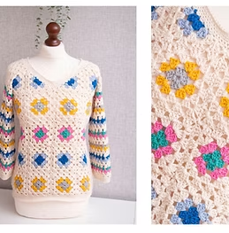 Granny Square Sweater