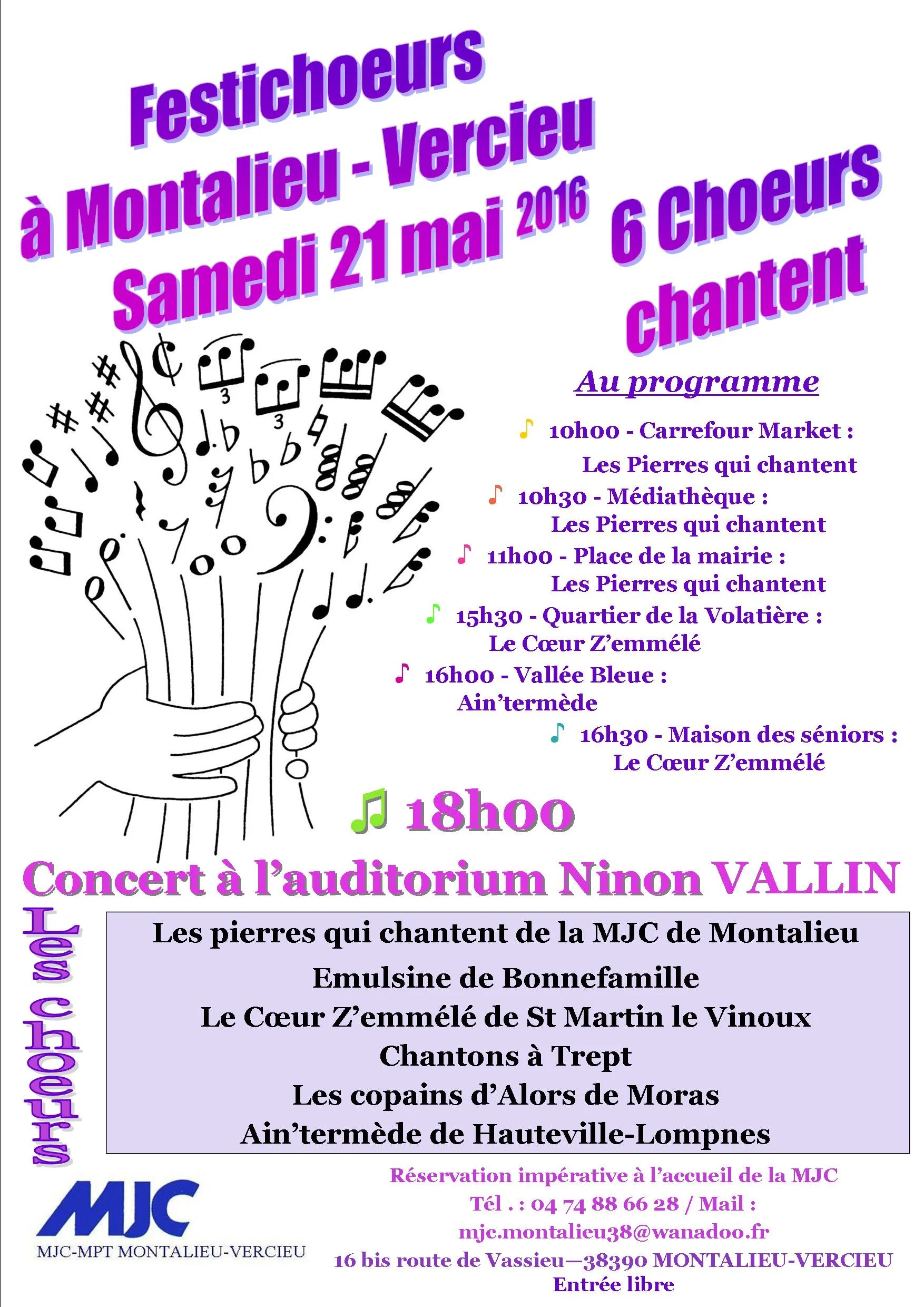 Concert Festichoeurs à Montalieu