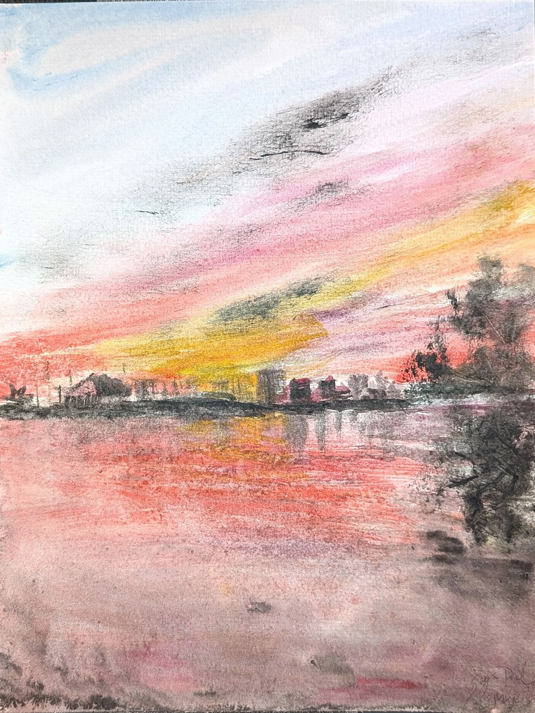 Sunset From Anderson bridge