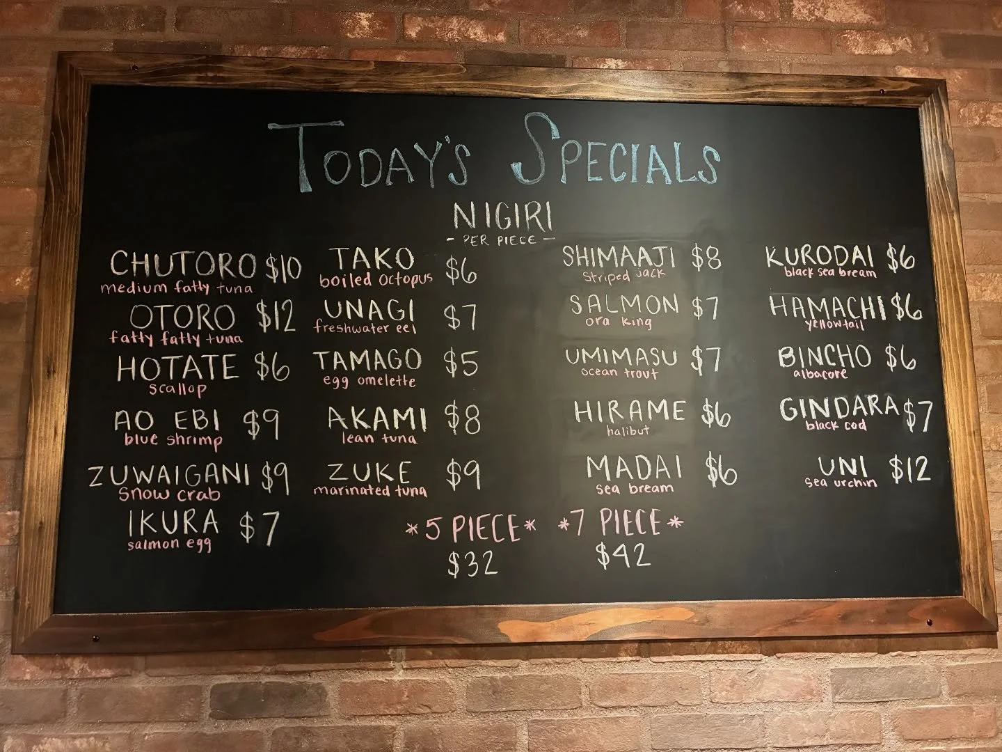 Today&rsquo;s Fresh Fish selected by our Japanese Chef 🍣🐟🐙 We are open for dinner tonight from 5:30-9:30 PM. Give us a call at (858)419-6269 to secure your table or spot at the sushi counter. We look forward to having you! 😊