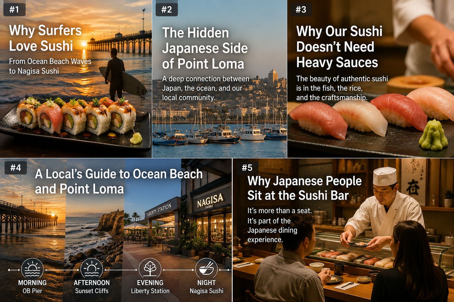 Why Surfers Love Sushi: From Ocean Beach Waves to Nagisa Sushi