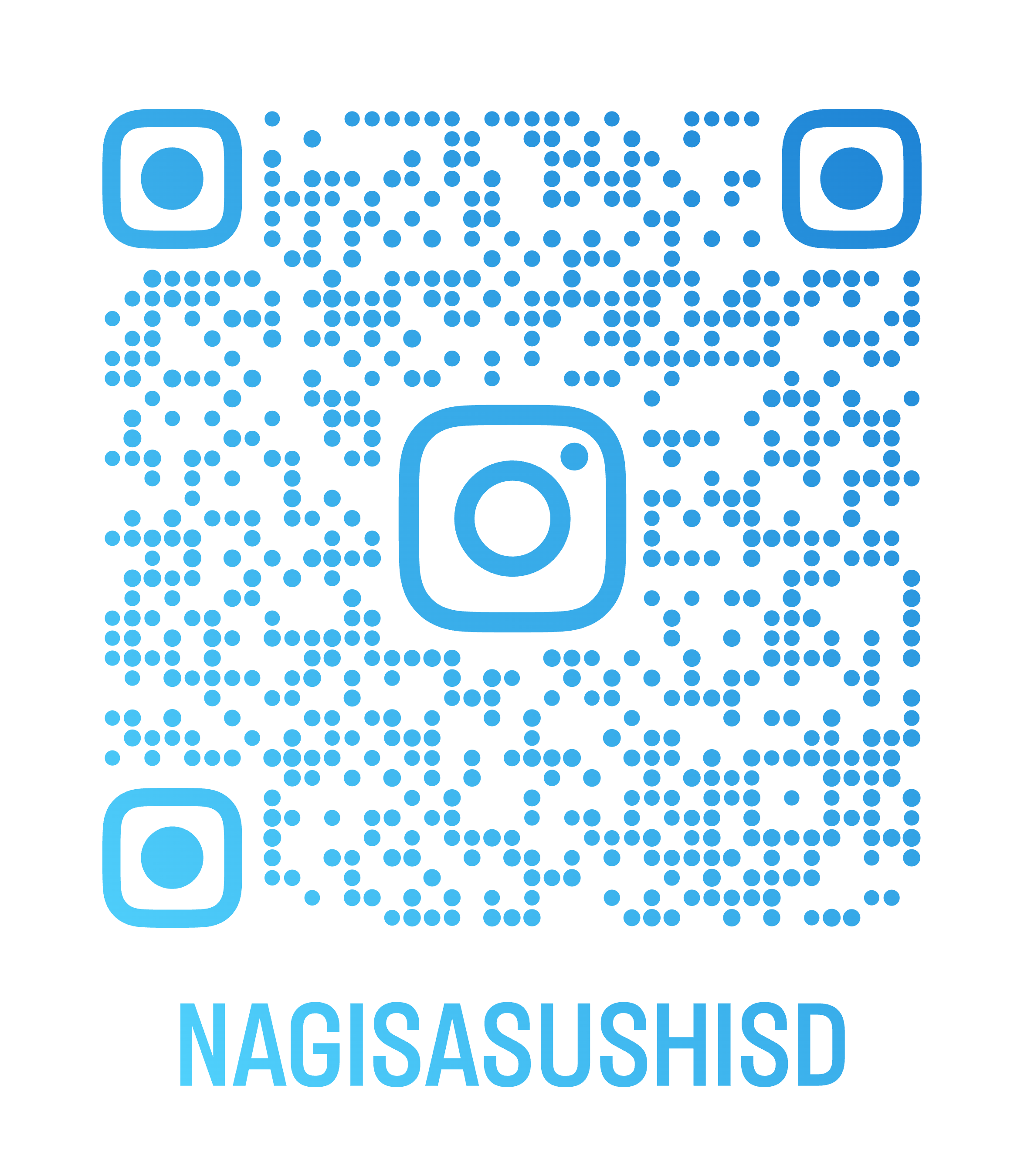 QR code with the text 'NAGISASUSHI' below.