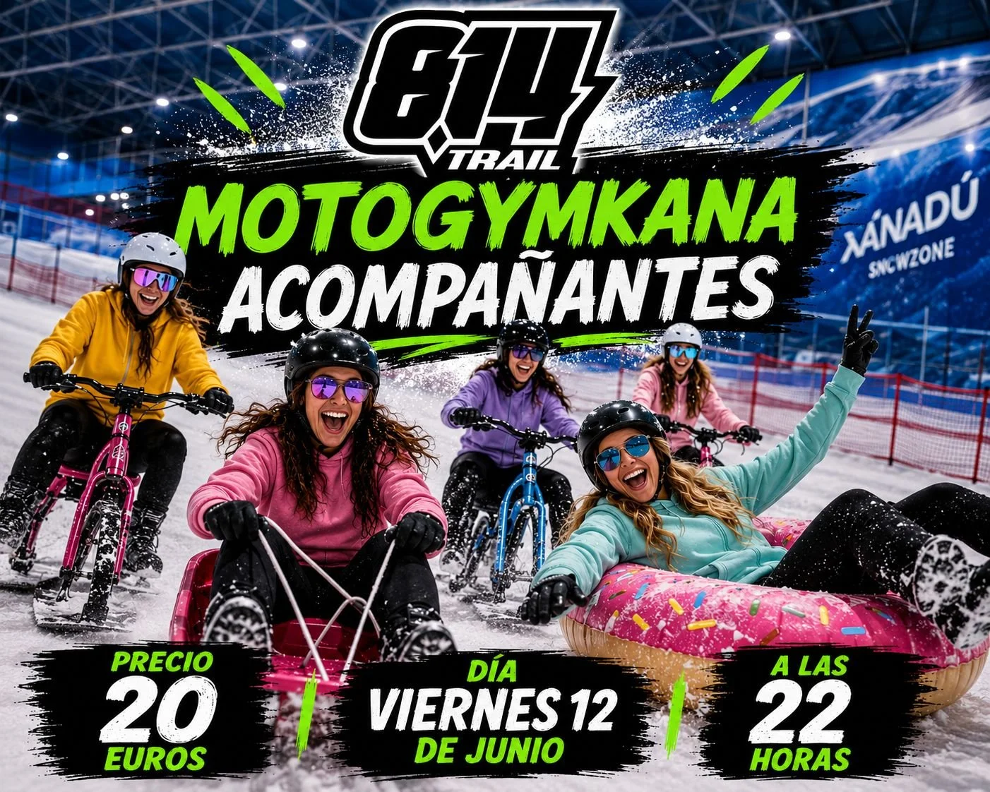 12 junio - Acompañante Motogymkana 814 Trail Women - 22h