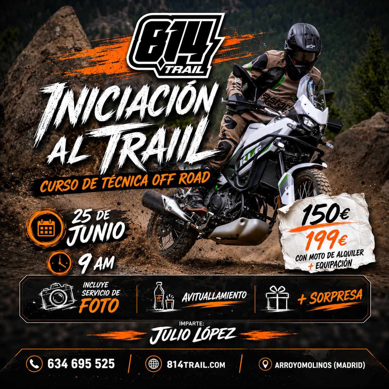11 de julio - 8H - NIVEL 1 - Iniciación + Moto Alquiler