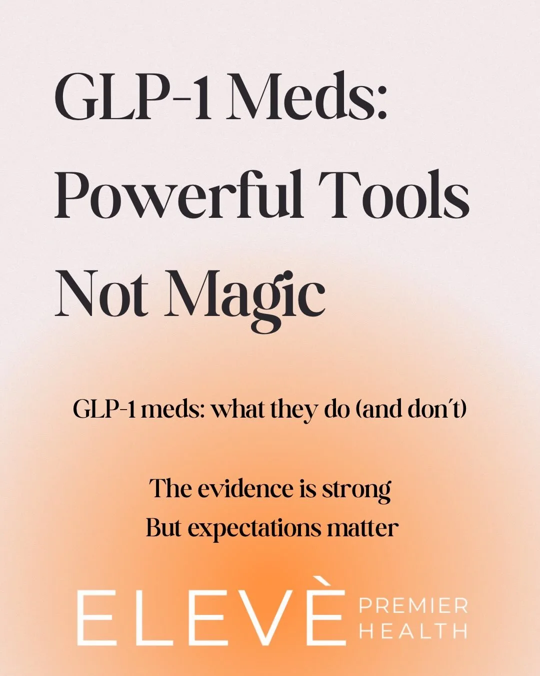 GLP-1 meds can quiet the &ldquo;food noise&rdquo;&hellip; but they can&rsquo;t do the whole job for you.

Evidence shows GLP-1 therapy can help many people feel less hungry and lose meaningful weight when paired with lifestyle support (PMID: 33567185