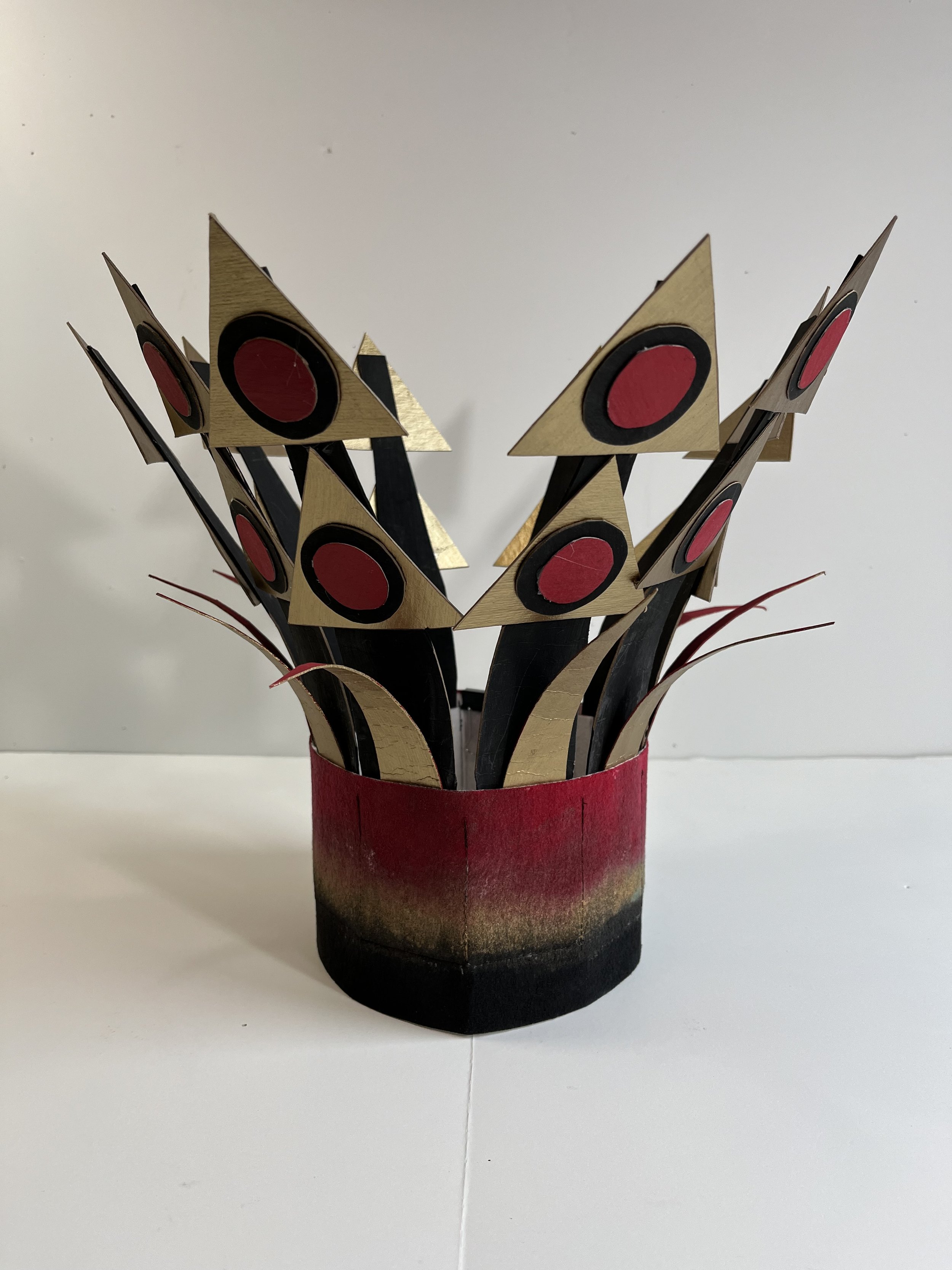 The Geometric Triangles:  Red, Black and Gold