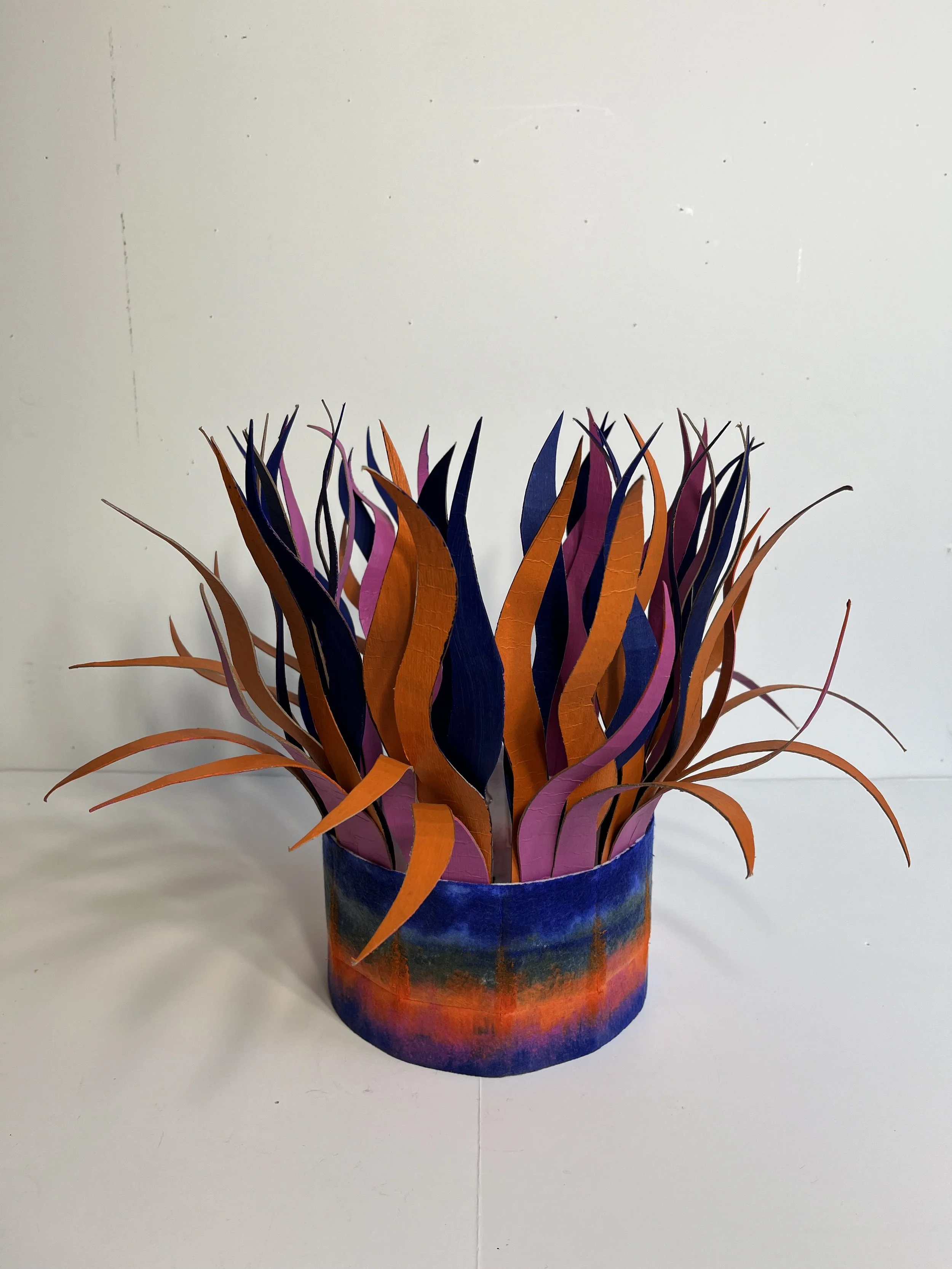 The Wavy Crowns Series 1:  Orange, Pink and Blue