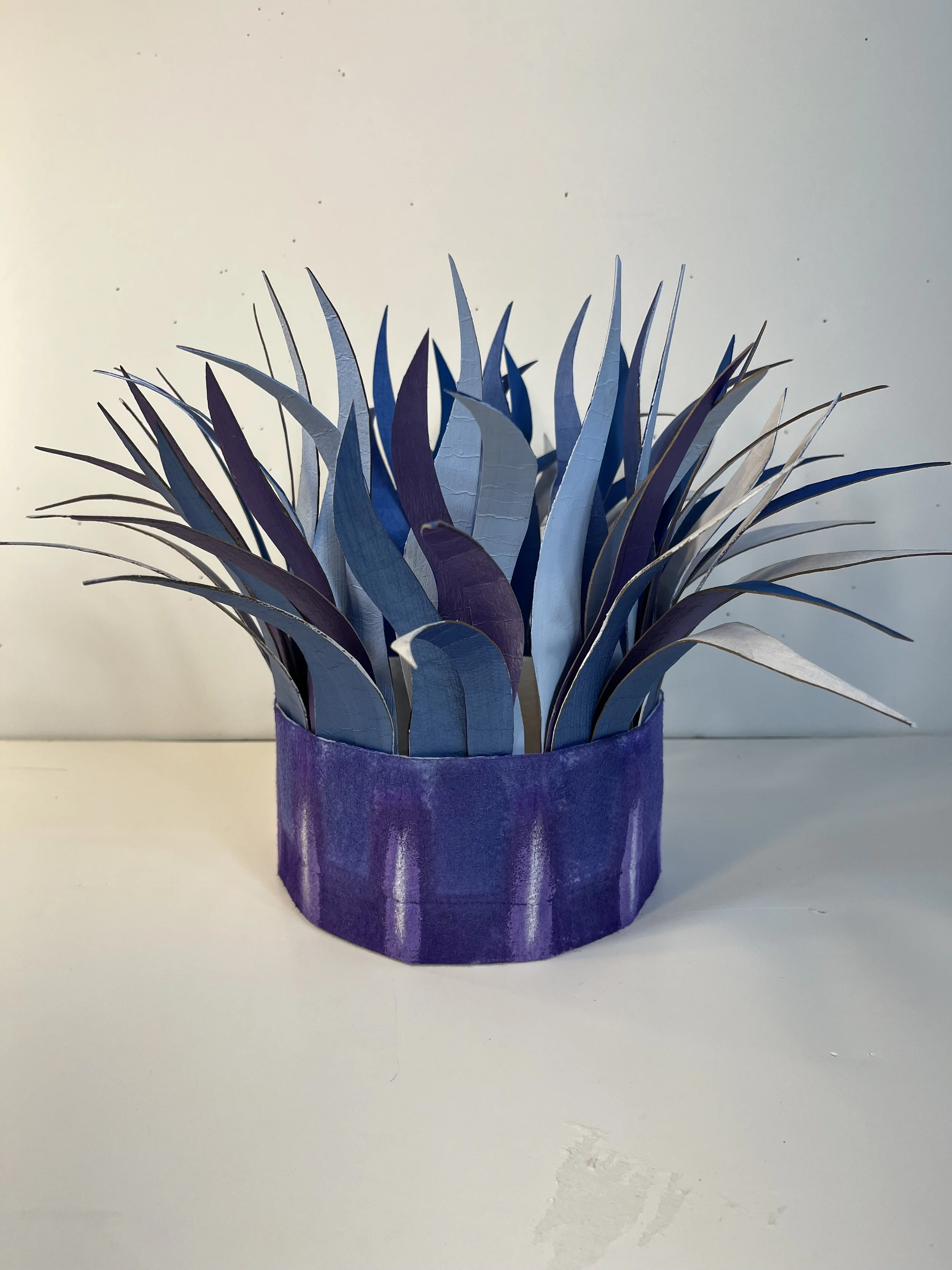 The Wavy Crowns Series 2:  Purples and Blues