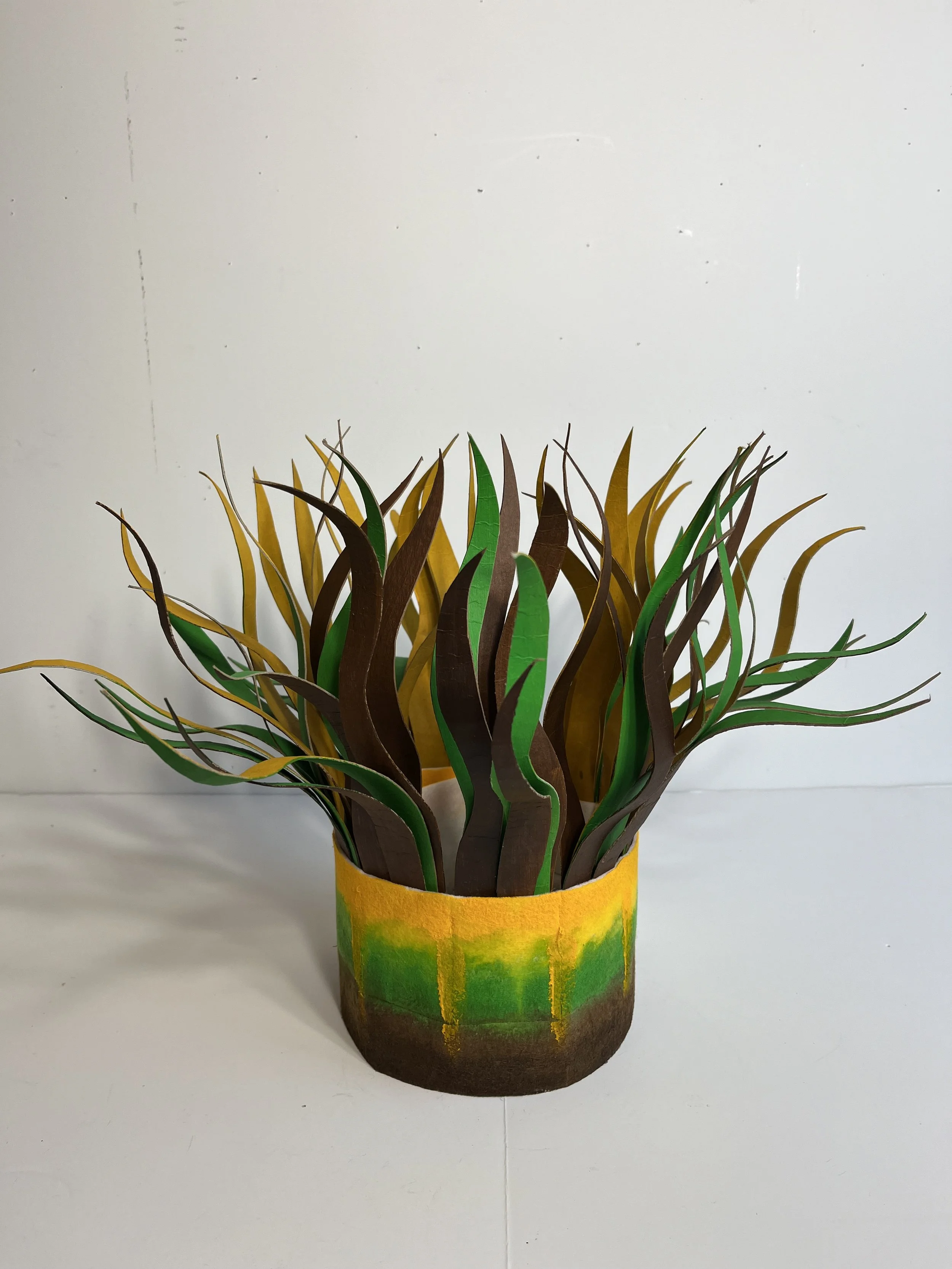 The Wavy Crowns Series 1:  Brown, Green and Yellow