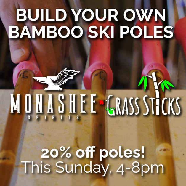 Build your own bamboo ski poles @ Monashee Spirits Distillery
