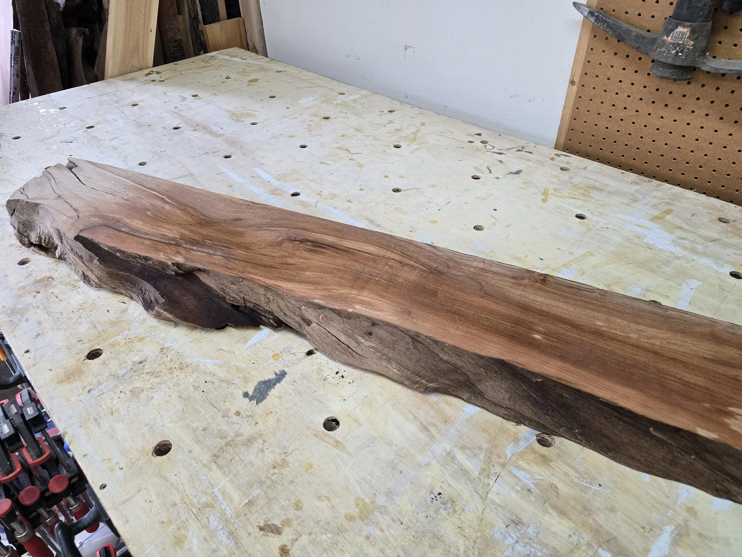 Maple live edge mantle