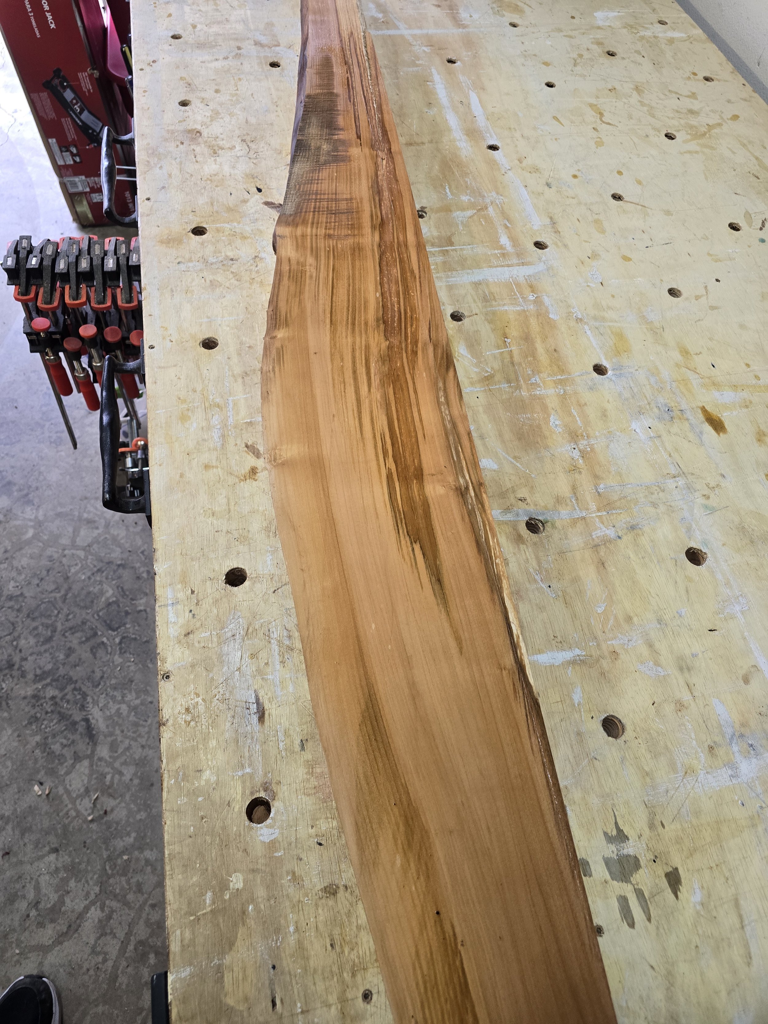 Cherry live edge mantle