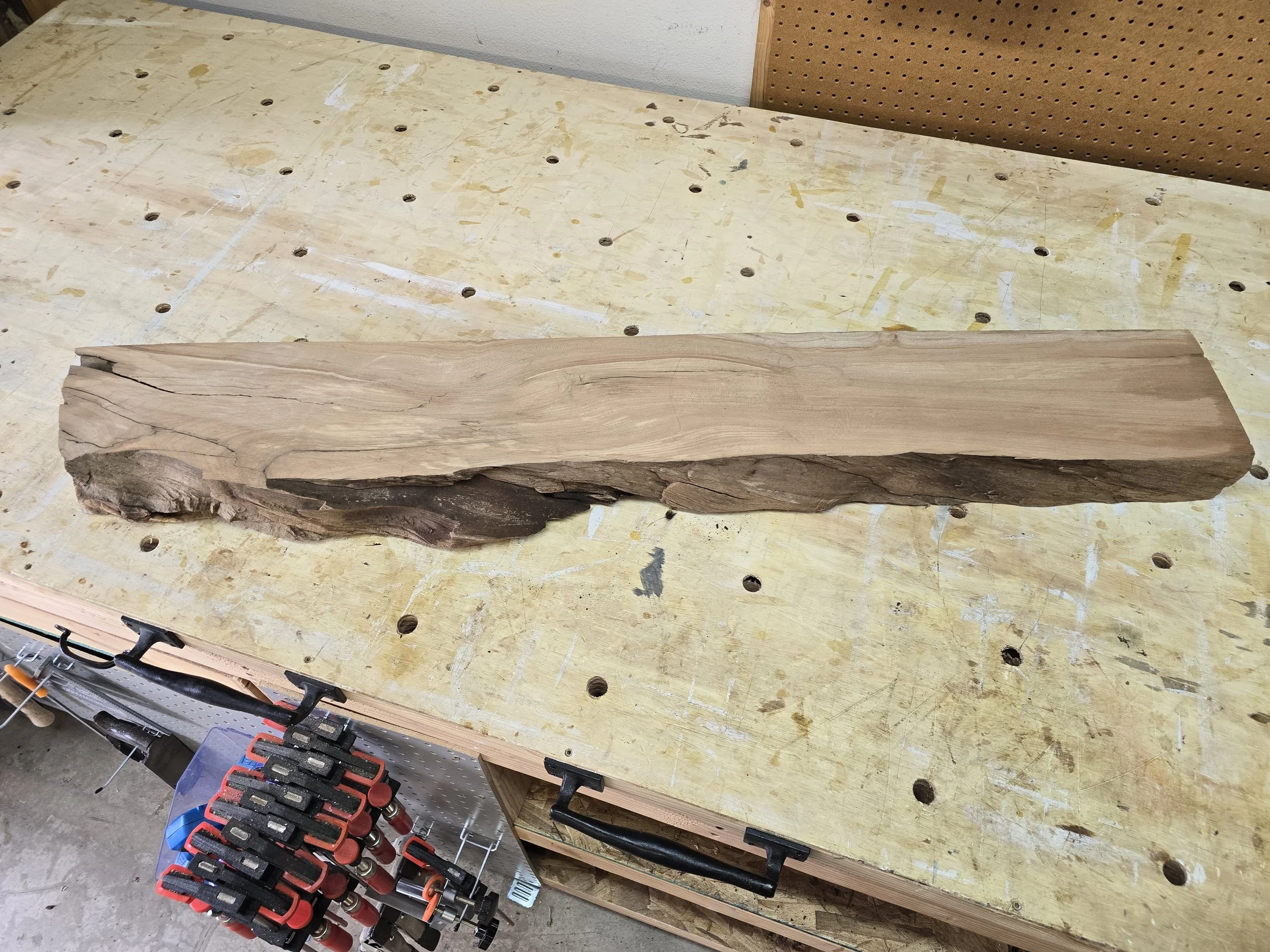 Maple live edge mantle