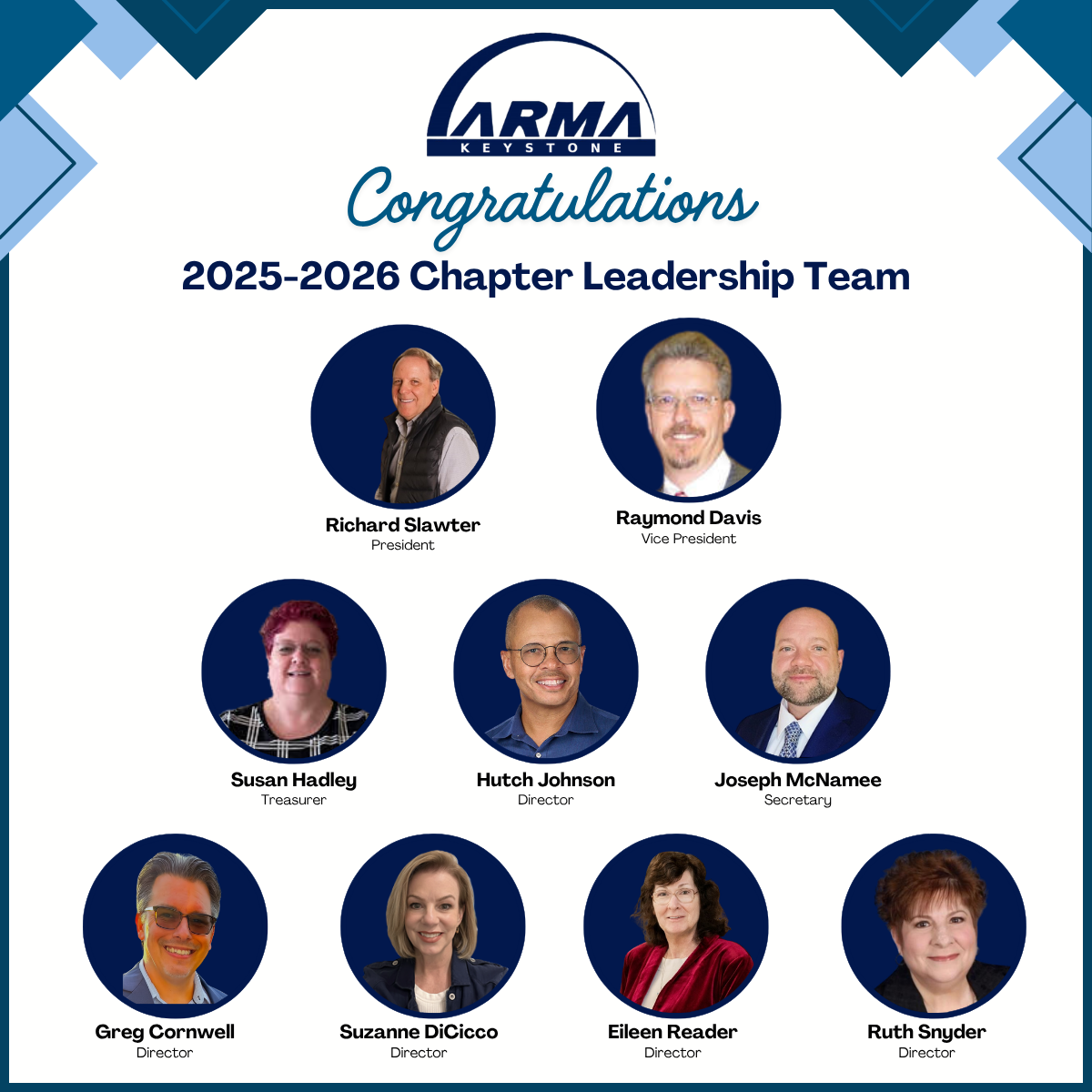 2025-2026 ARMA Keystone Board Members