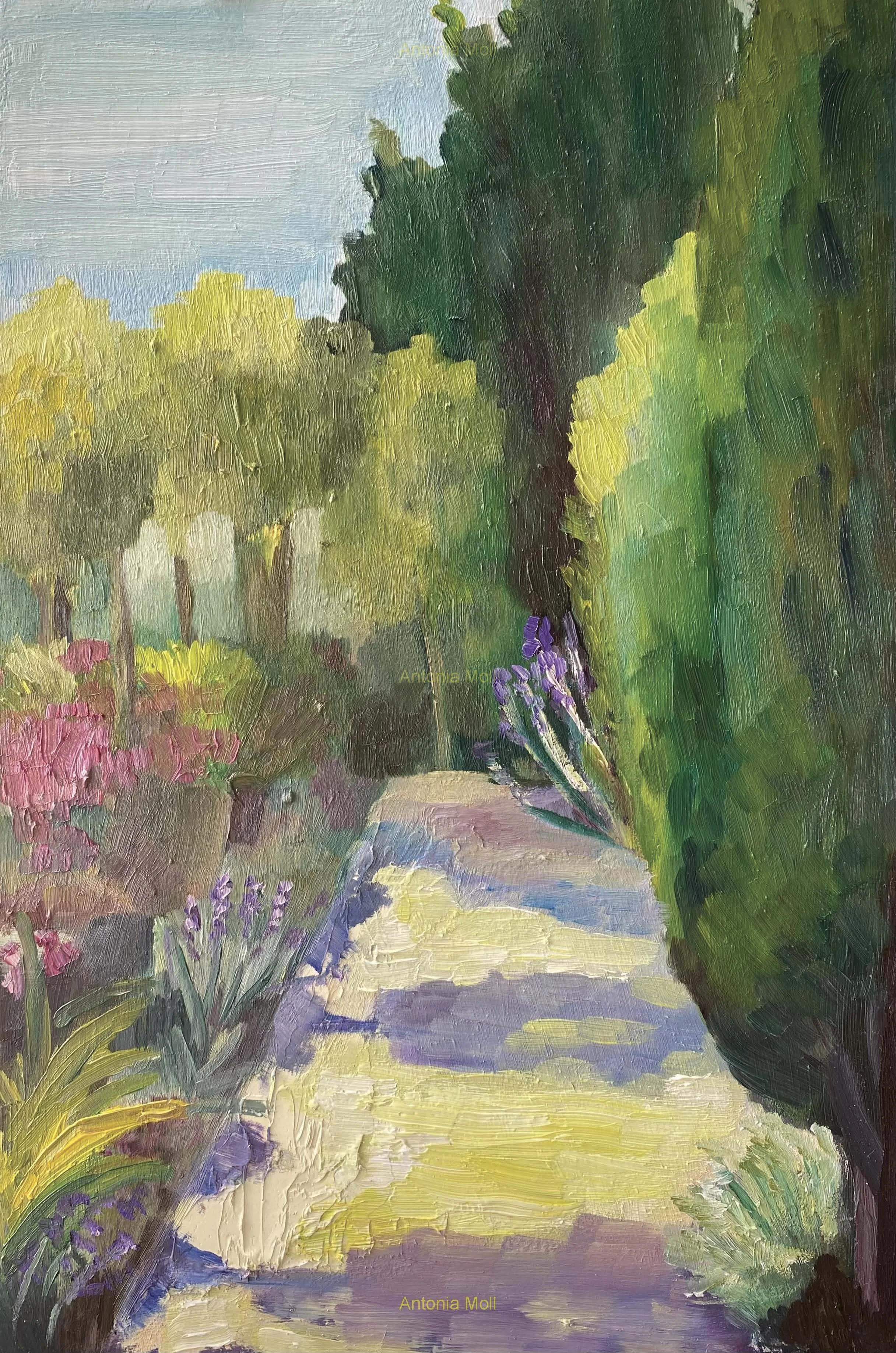 Finding more lavender - oil on wood panel - 33 x22cm - June 2026