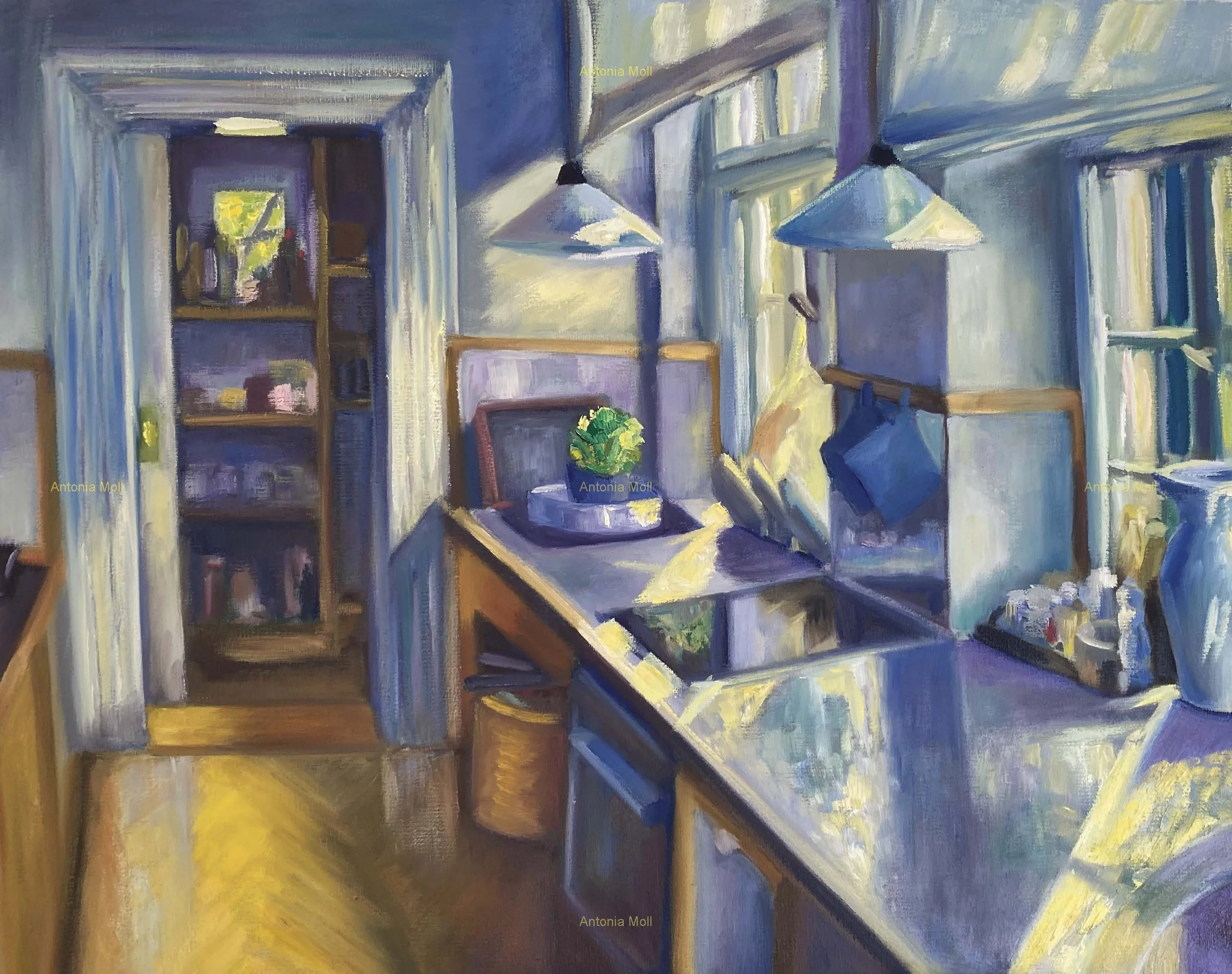 My childhood kitchen - oil on canvas - 40x50cm - April 2026