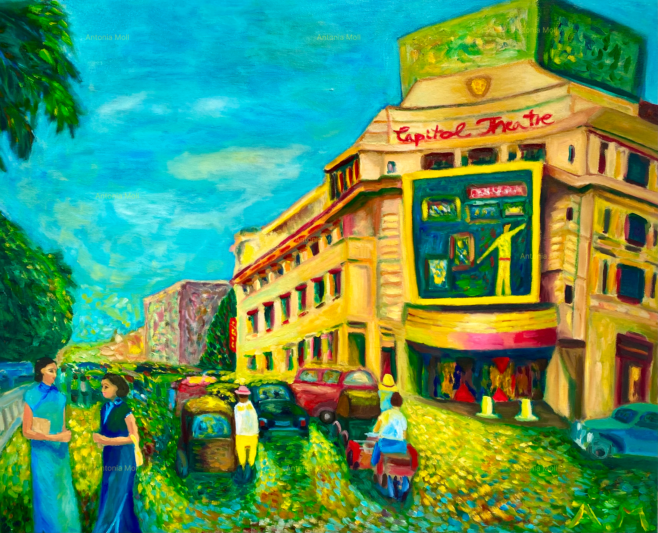 Capitol Theatre Singapore - oil on canvas - 61 x 76 cm -
February/ May 2023