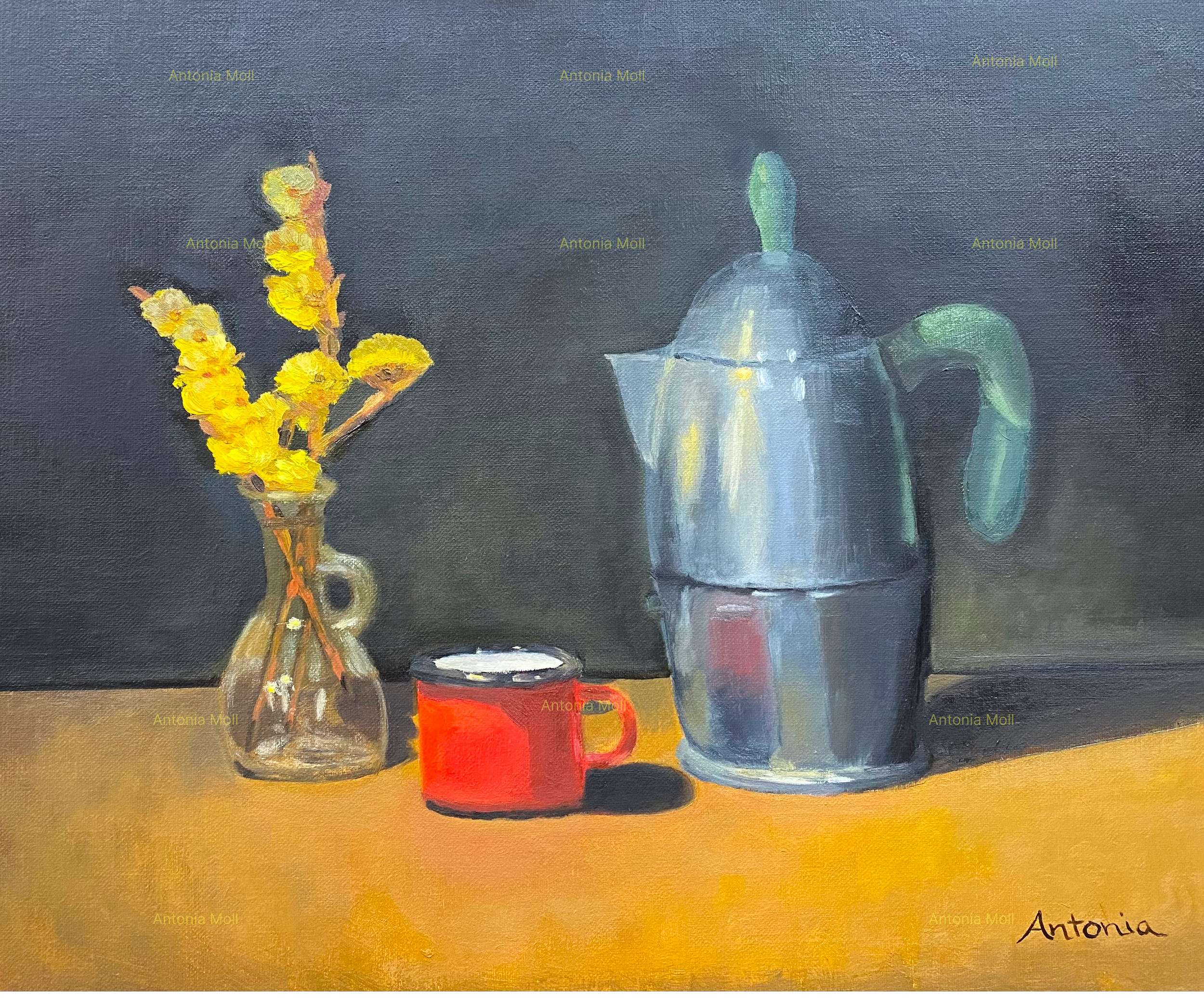 A Florentine still life - oil on wood panel - 39 x 29 cm - September 2023