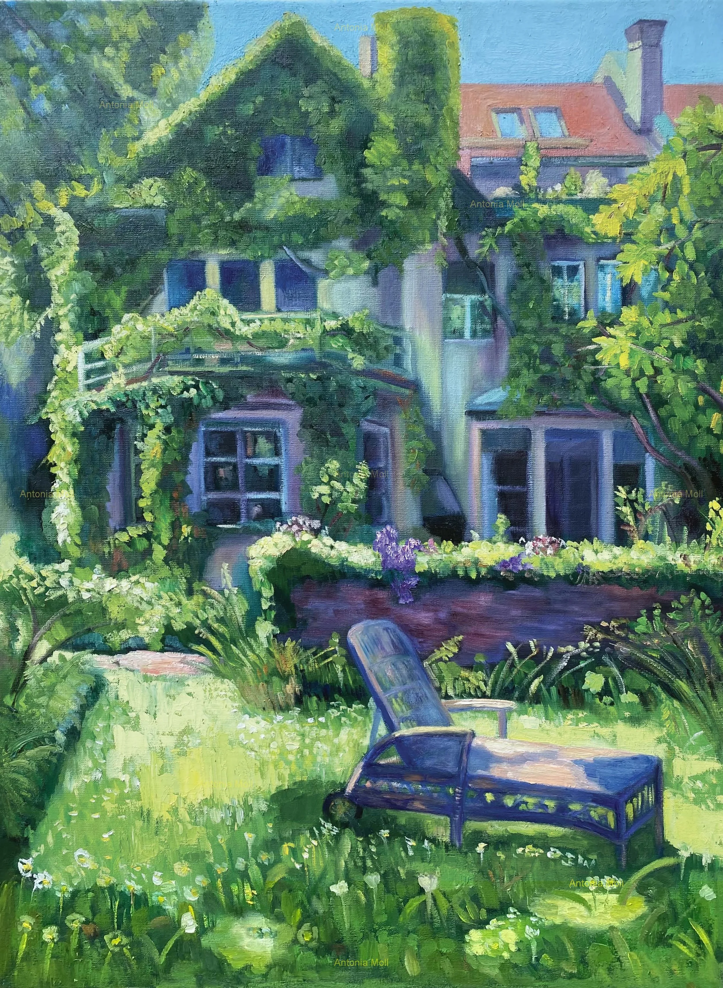 Exploring greens and discovering daisies - oil on canvas - 60x80cm - May 2026