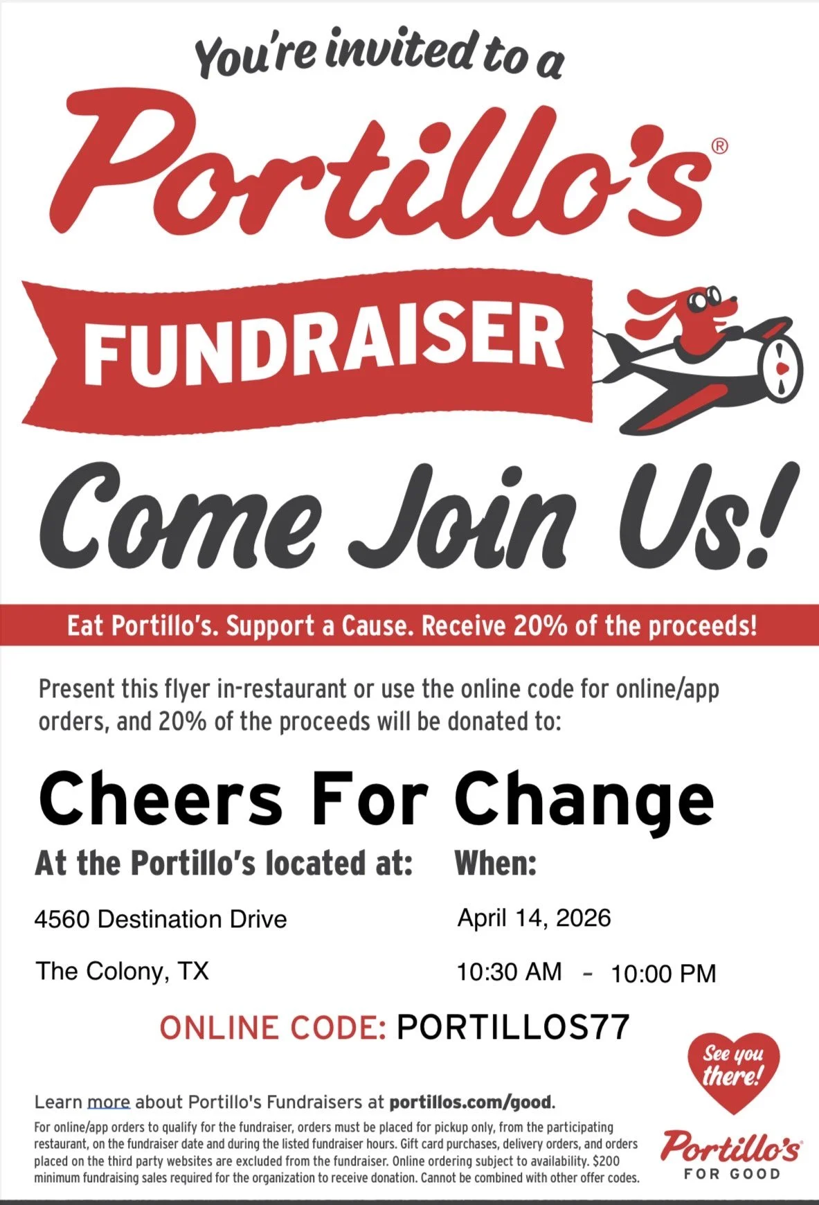 Portillo’s Fundraiser