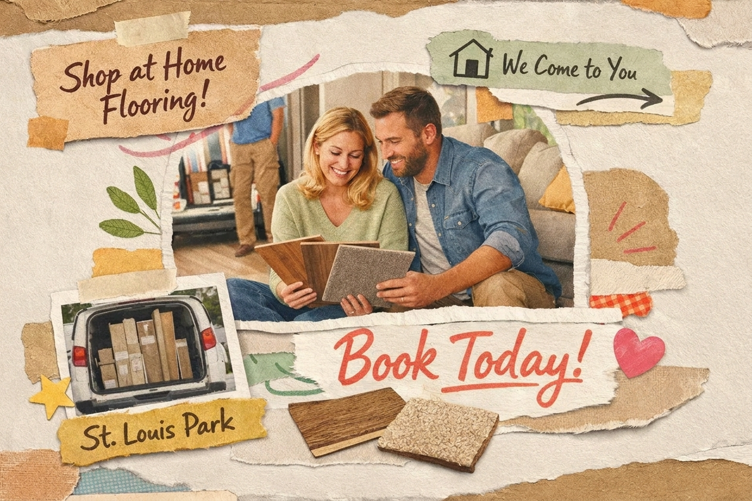 Shop at Home with Bigger Flooring Sample Sizes