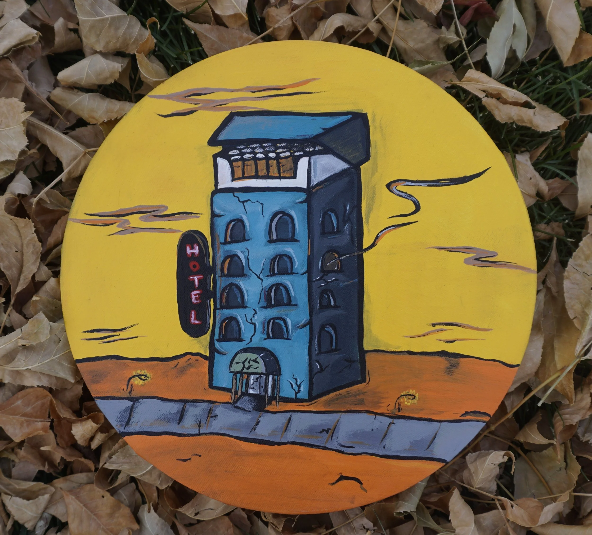 Oh well Hotel, we should rest.
Acrylic on Canvas 2024