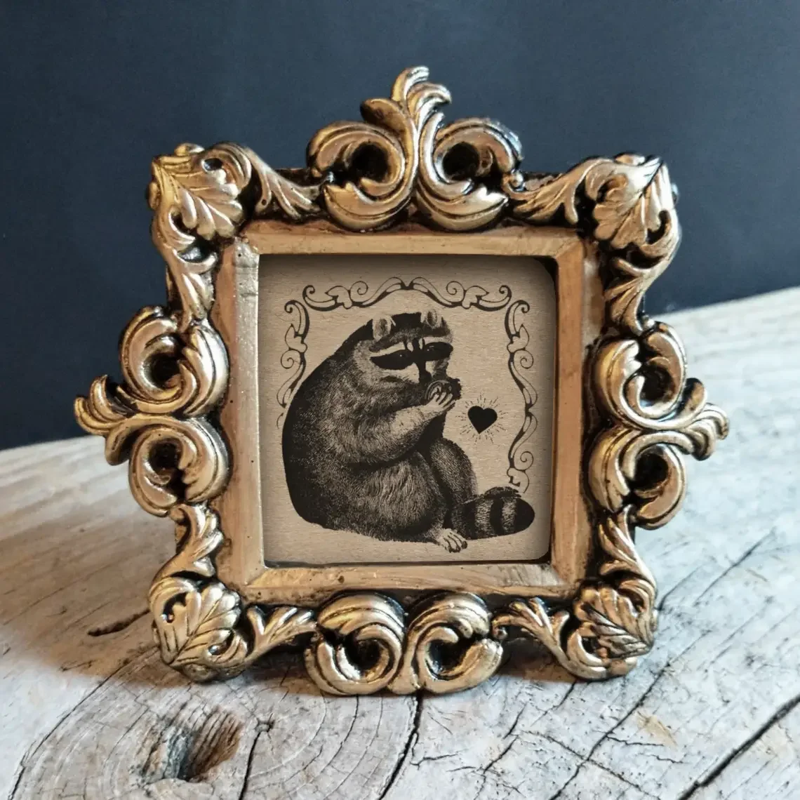Trash Friend in Ornate Frame