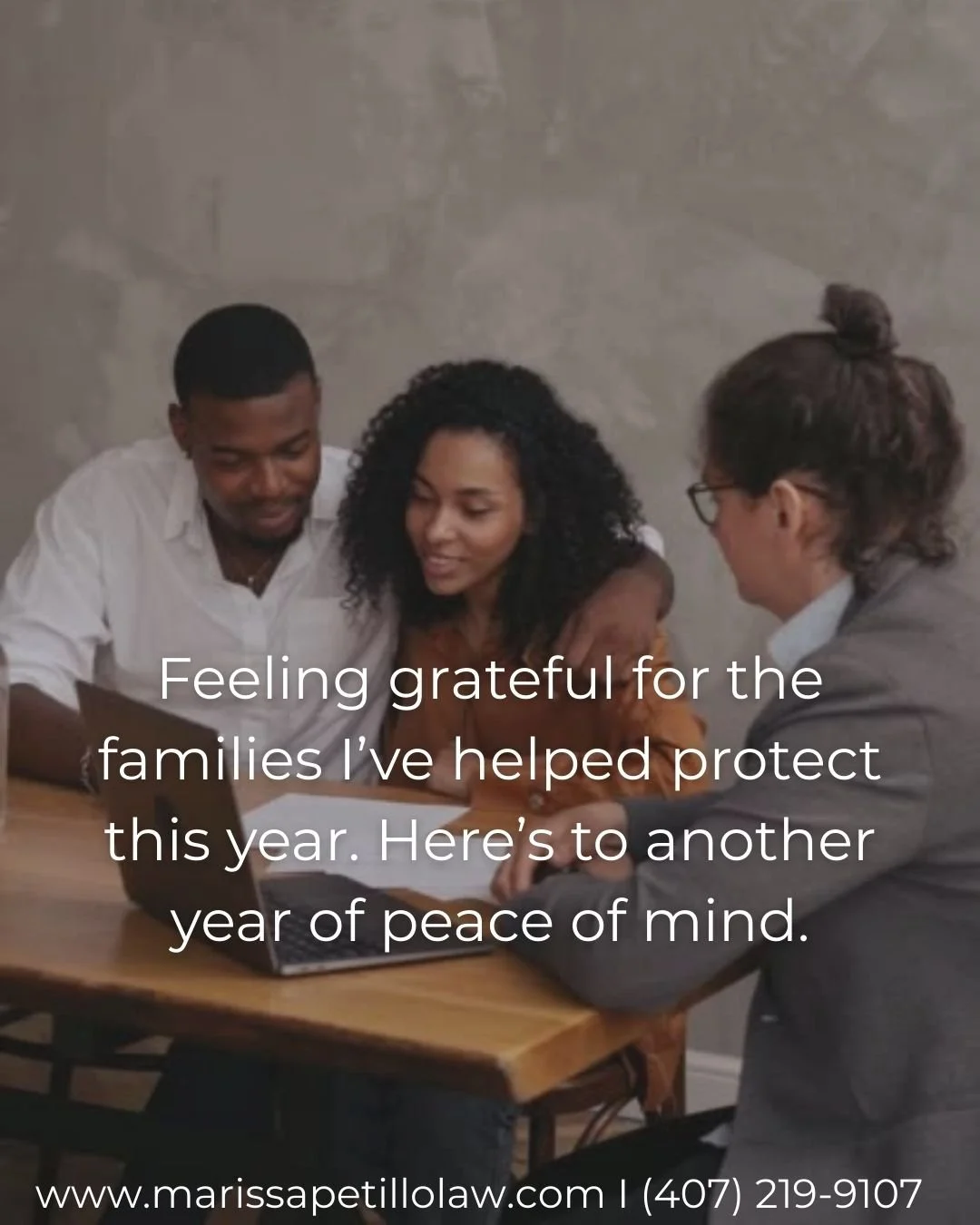 Feeling grateful for all the families I&rsquo;ve helped protect this year. 💛 Watching people go from overwhelmed to peaceful and prepared never gets old.

Here&rsquo;s to another year of clarity, confidence, and plans that truly protect the people y